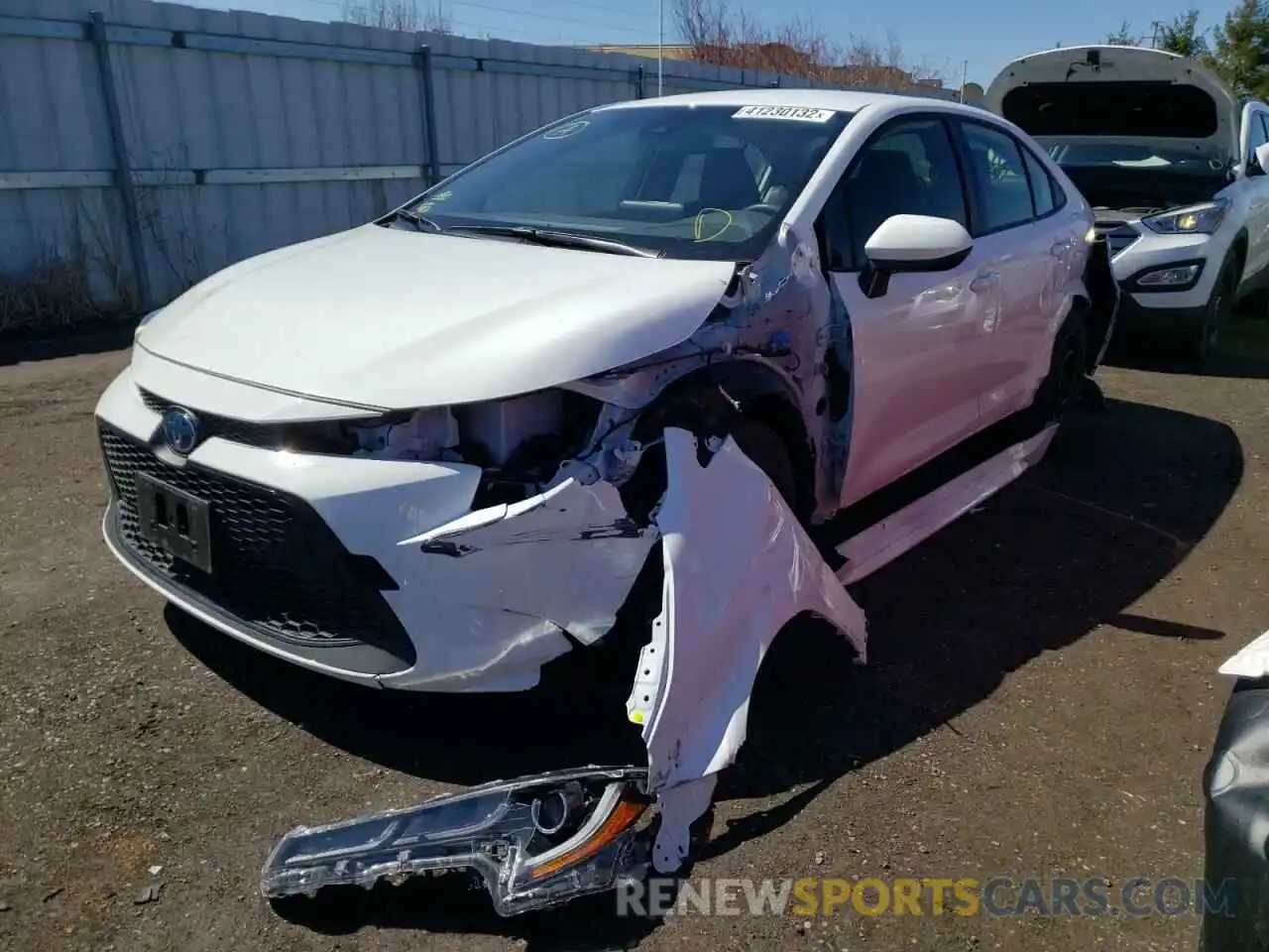 2 Photograph of a damaged car JTDBAMDE8N3001356 TOYOTA COROLLA 2022