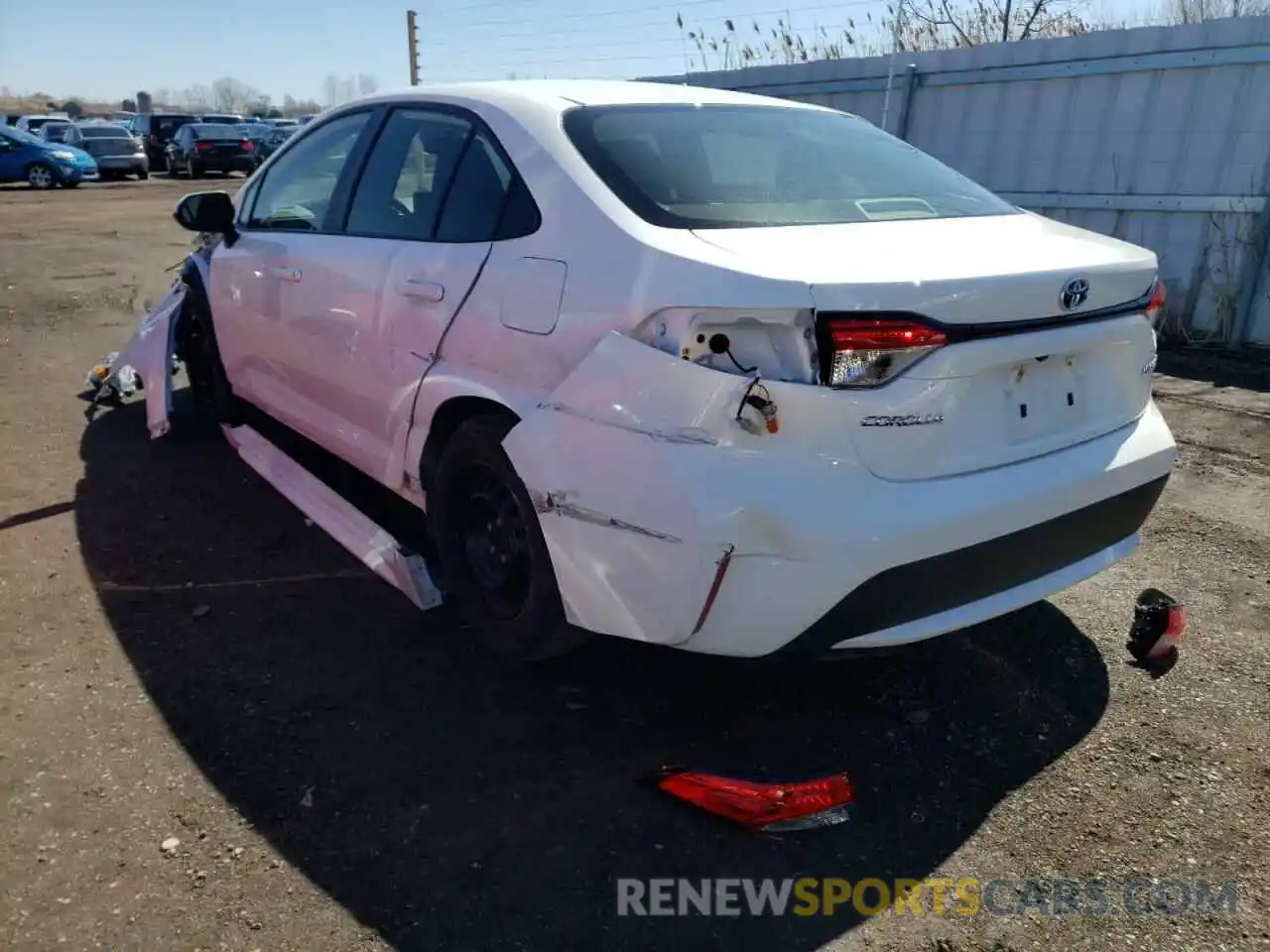 3 Photograph of a damaged car JTDBAMDE8N3001356 TOYOTA COROLLA 2022