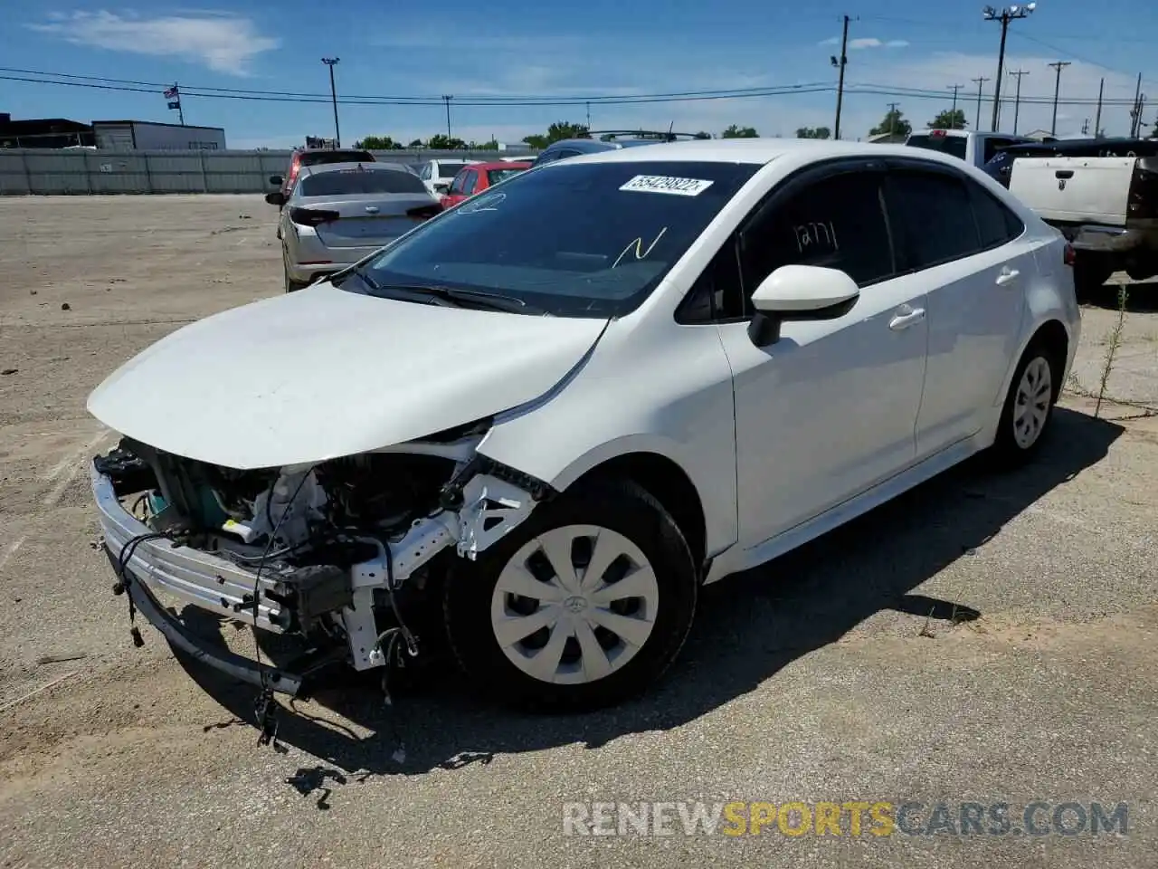 2 Photograph of a damaged car JTDDPMAE7N3012747 TOYOTA COROLLA 2022