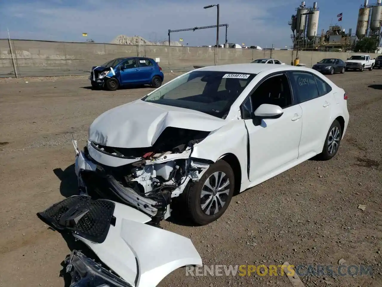 2 Photograph of a damaged car JTDEAMDE0N3006614 TOYOTA COROLLA 2022