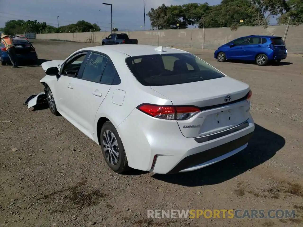 3 Photograph of a damaged car JTDEAMDE0N3006614 TOYOTA COROLLA 2022