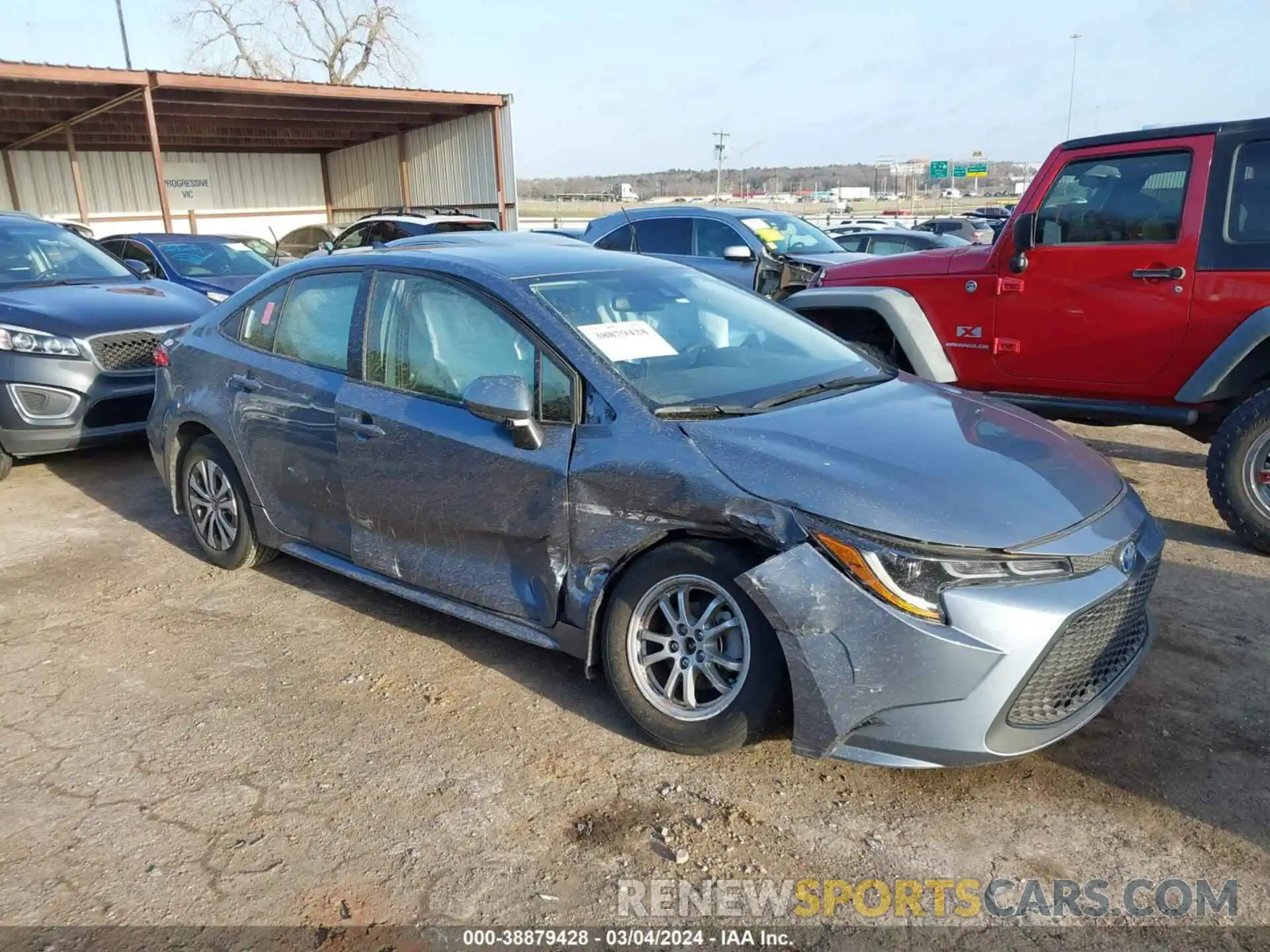 1 Photograph of a damaged car JTDEAMDE0N3011540 TOYOTA COROLLA 2022