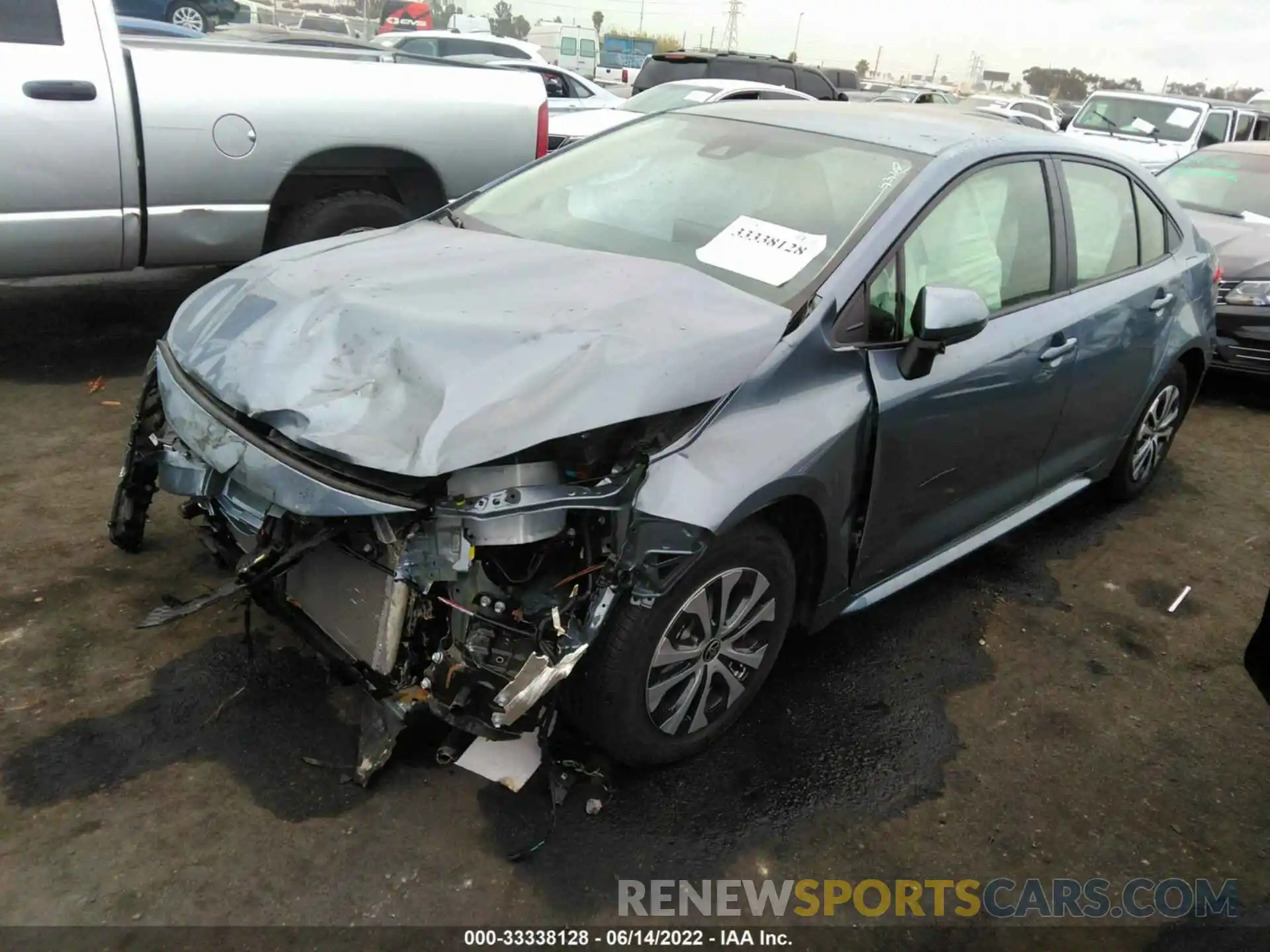 2 Photograph of a damaged car JTDEAMDE0NJ037115 TOYOTA COROLLA 2022