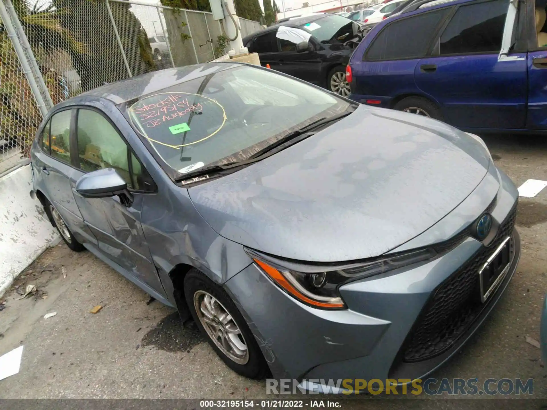 1 Photograph of a damaged car JTDEAMDE0NJ037311 TOYOTA COROLLA 2022