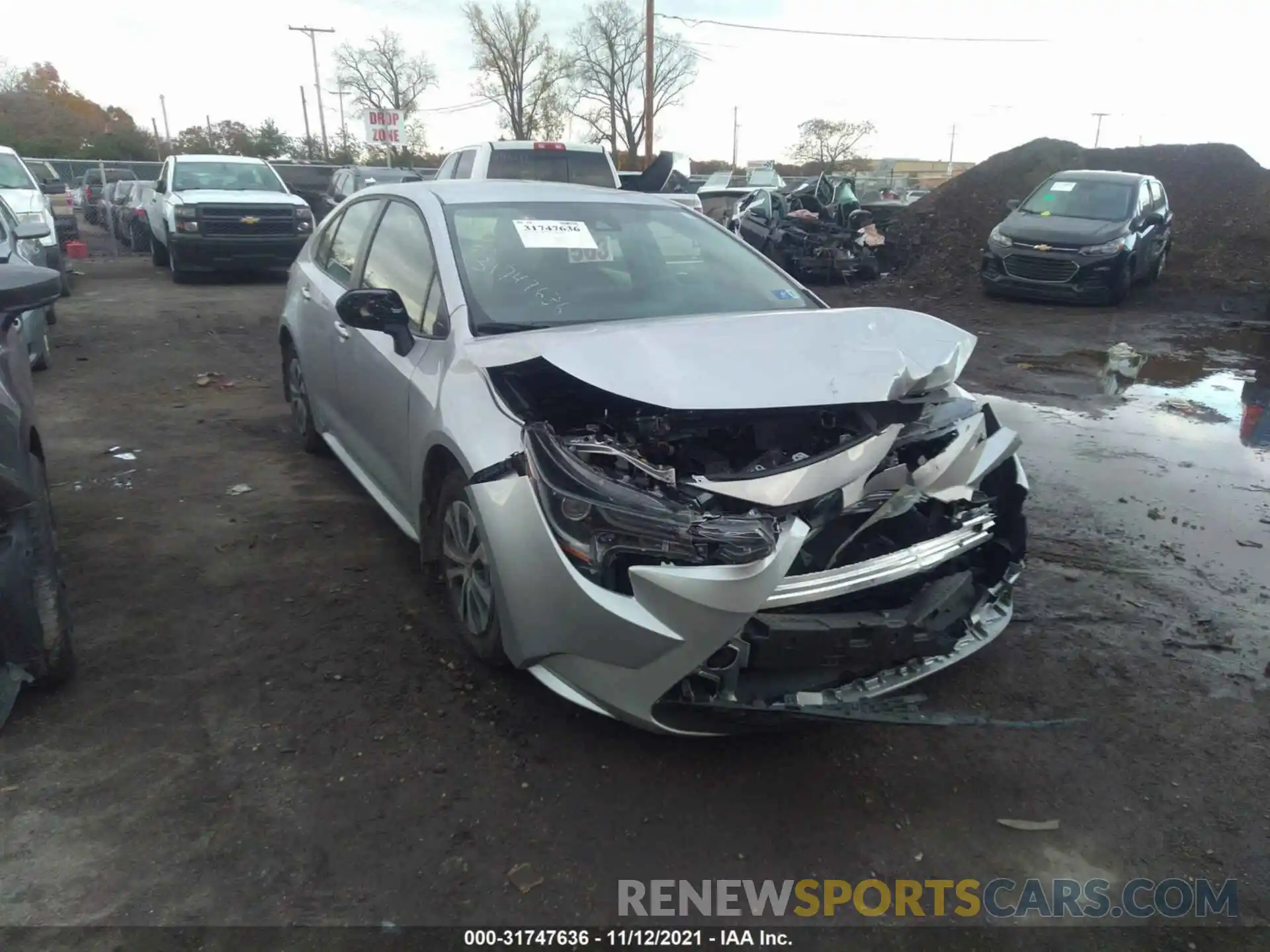 1 Photograph of a damaged car JTDEAMDE0NJ037664 TOYOTA COROLLA 2022