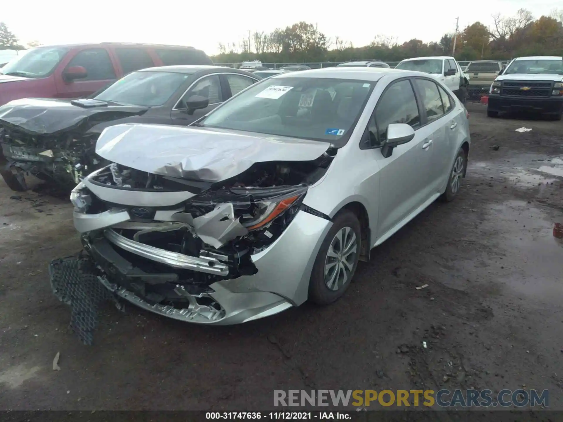 2 Photograph of a damaged car JTDEAMDE0NJ037664 TOYOTA COROLLA 2022