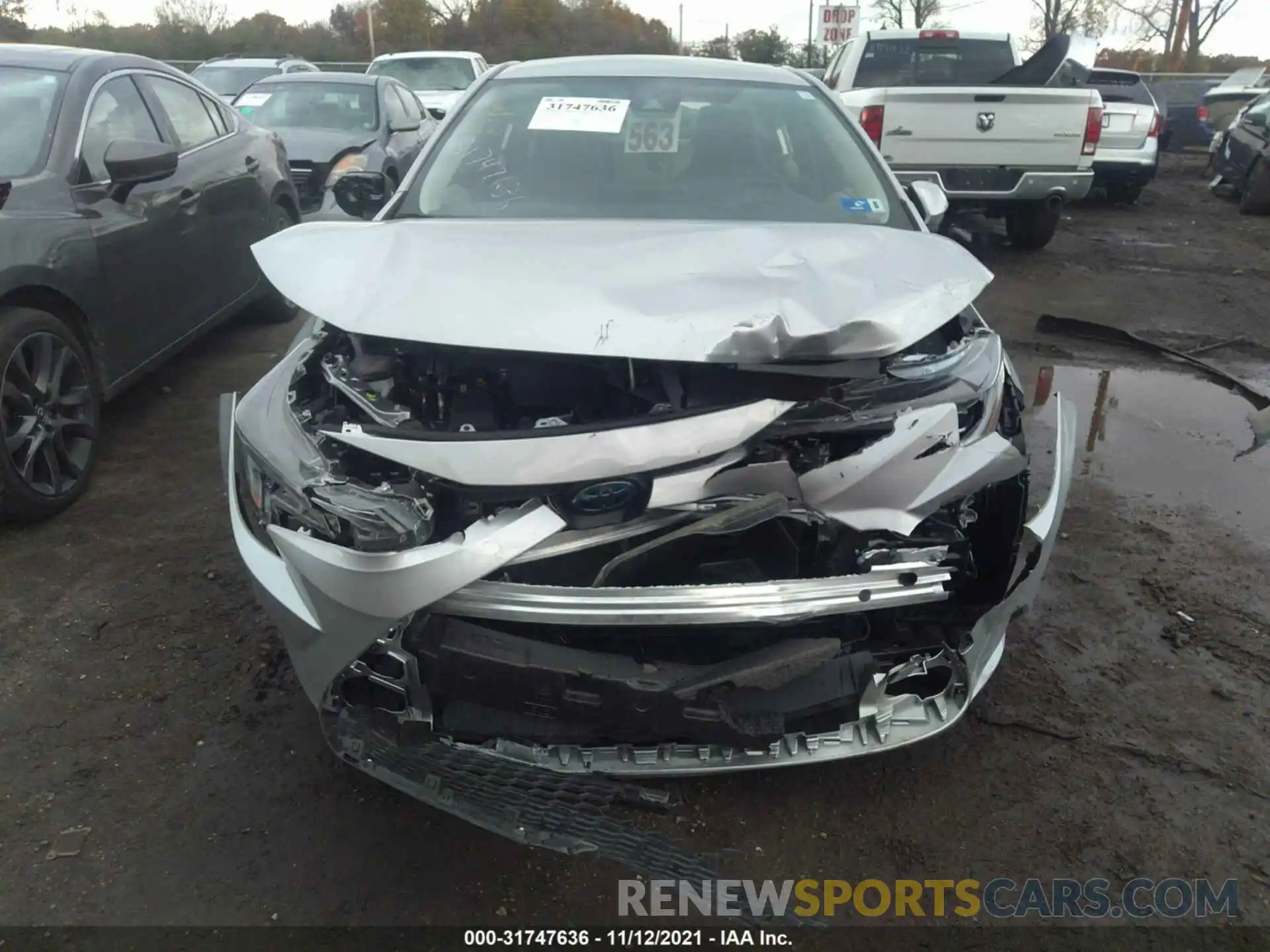 6 Photograph of a damaged car JTDEAMDE0NJ037664 TOYOTA COROLLA 2022