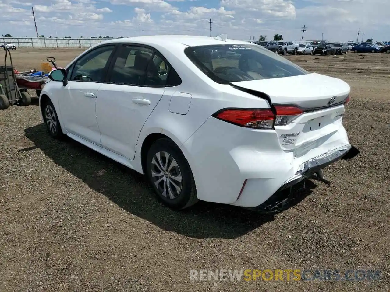 3 Photograph of a damaged car JTDEAMDE0NJ041598 TOYOTA COROLLA 2022