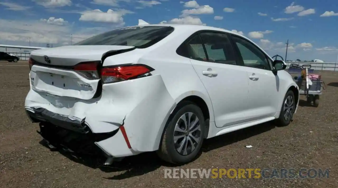 4 Photograph of a damaged car JTDEAMDE0NJ041598 TOYOTA COROLLA 2022