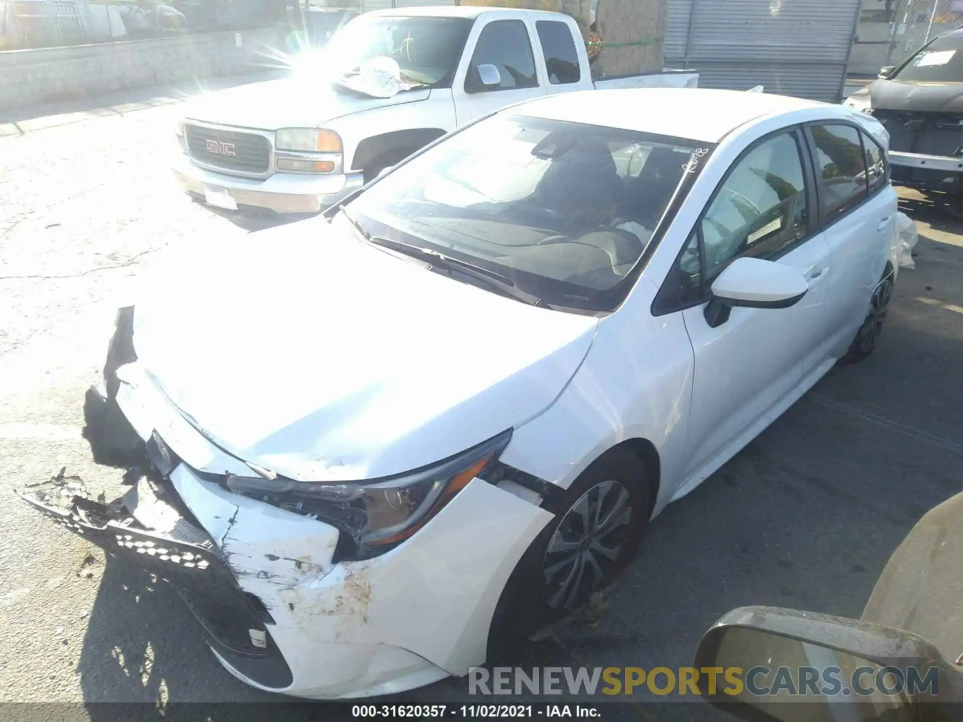 2 Photograph of a damaged car JTDEAMDE0NJ042041 TOYOTA COROLLA 2022