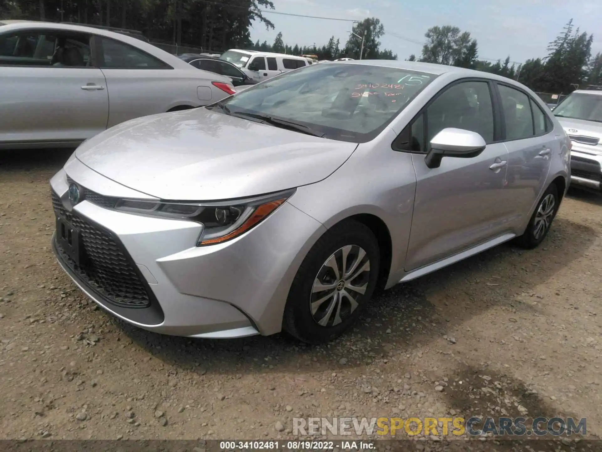 2 Photograph of a damaged car JTDEAMDE0NJ042301 TOYOTA COROLLA 2022