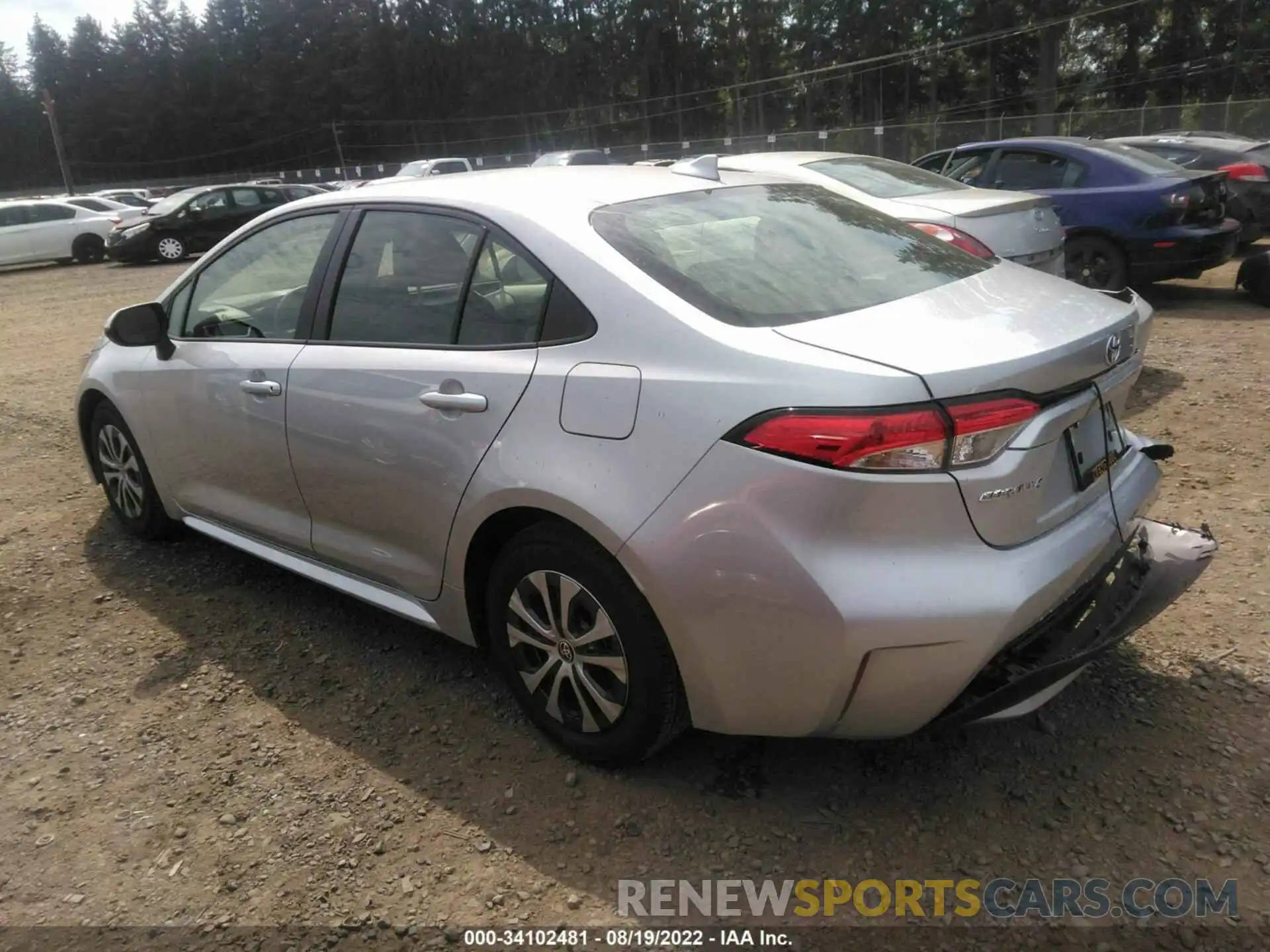 3 Photograph of a damaged car JTDEAMDE0NJ042301 TOYOTA COROLLA 2022