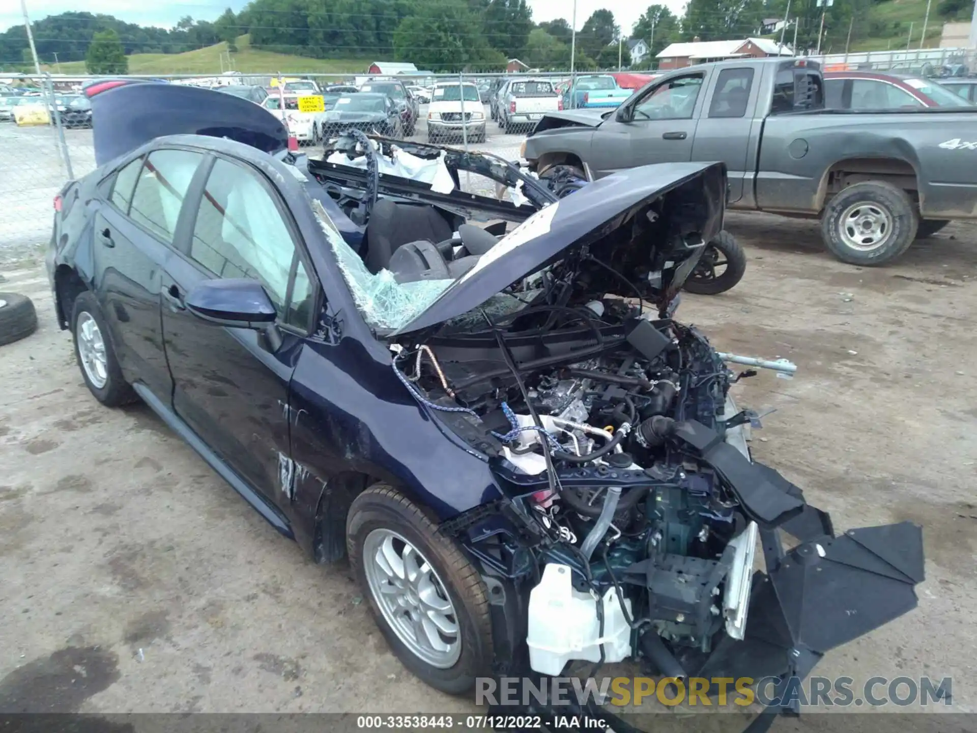 1 Photograph of a damaged car JTDEAMDE0NJ046364 TOYOTA COROLLA 2022