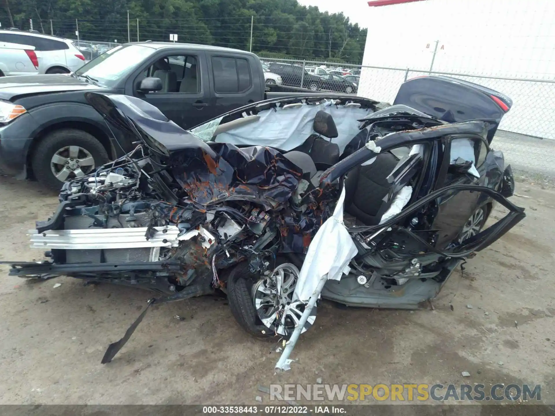 2 Photograph of a damaged car JTDEAMDE0NJ046364 TOYOTA COROLLA 2022