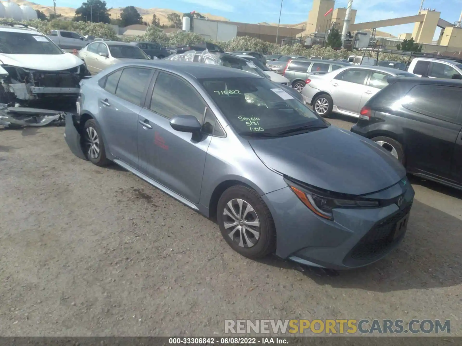 1 Photograph of a damaged car JTDEAMDE0NJ047210 TOYOTA COROLLA 2022