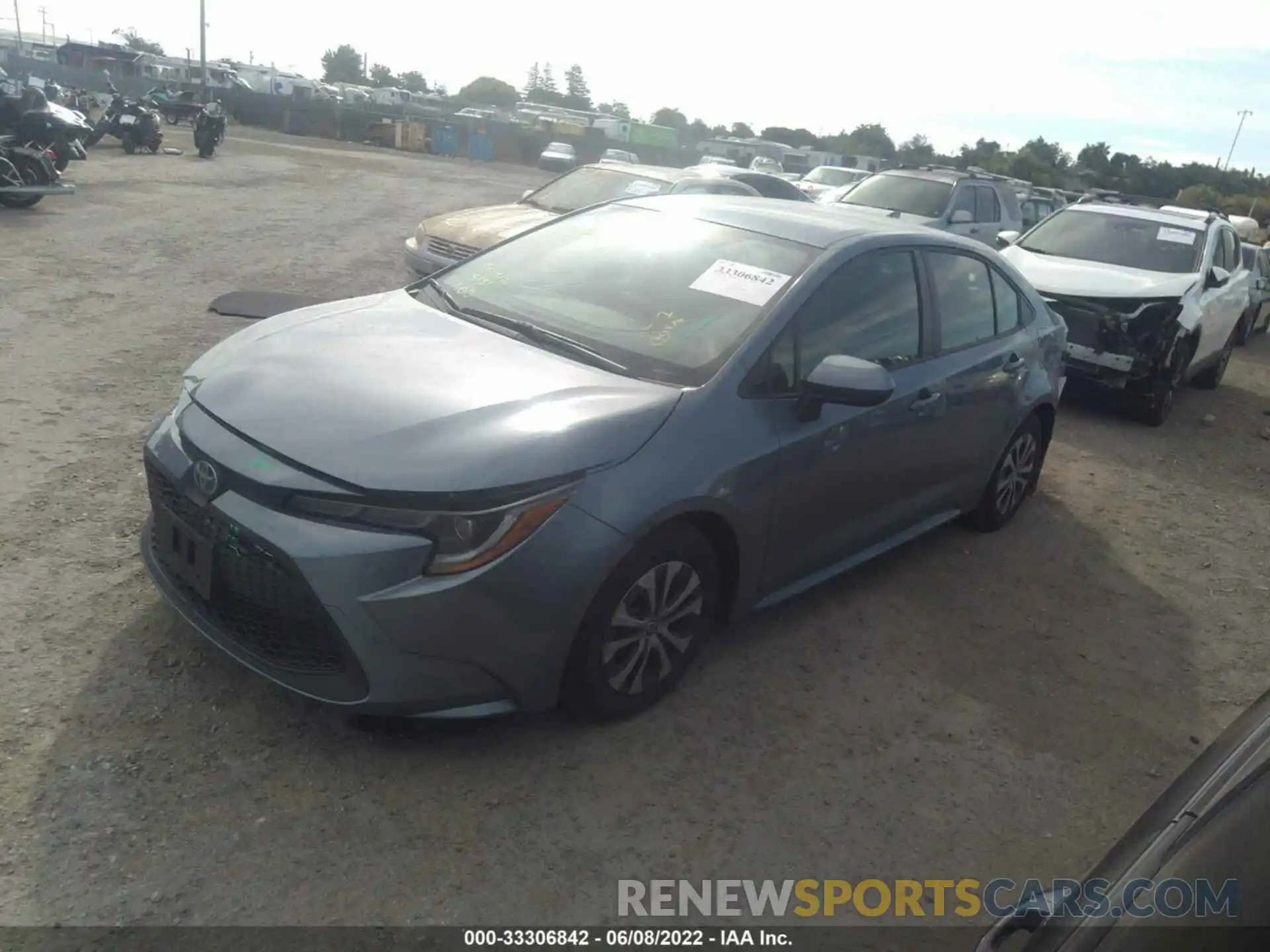 2 Photograph of a damaged car JTDEAMDE0NJ047210 TOYOTA COROLLA 2022