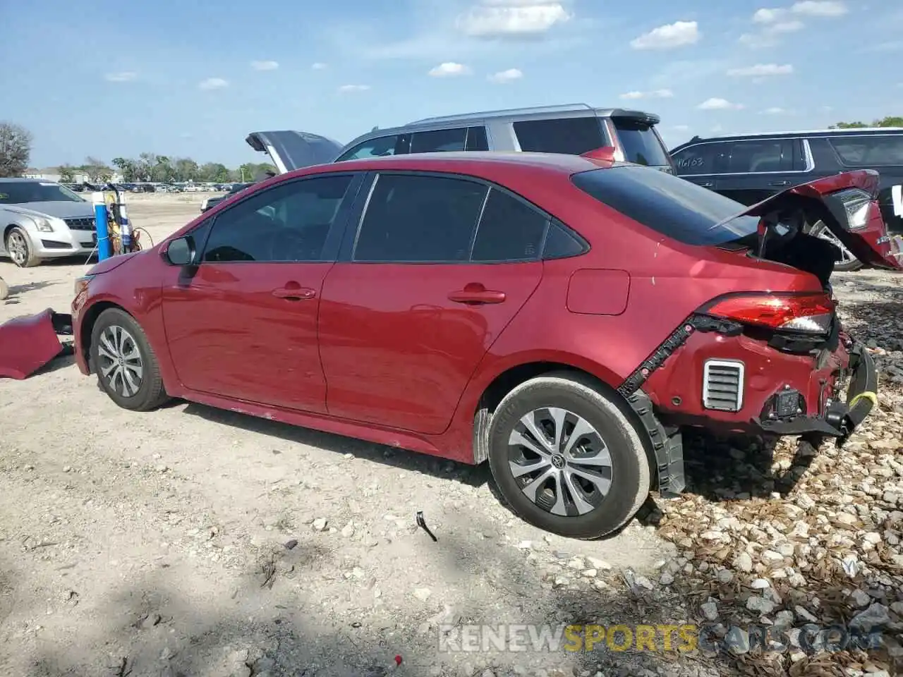 2 Photograph of a damaged car JTDEAMDE0NJ047630 TOYOTA COROLLA 2022