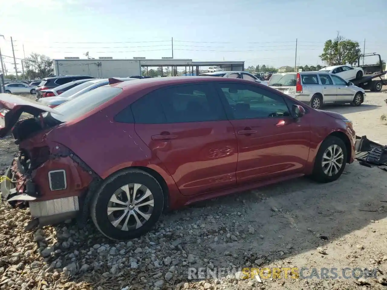 3 Photograph of a damaged car JTDEAMDE0NJ047630 TOYOTA COROLLA 2022