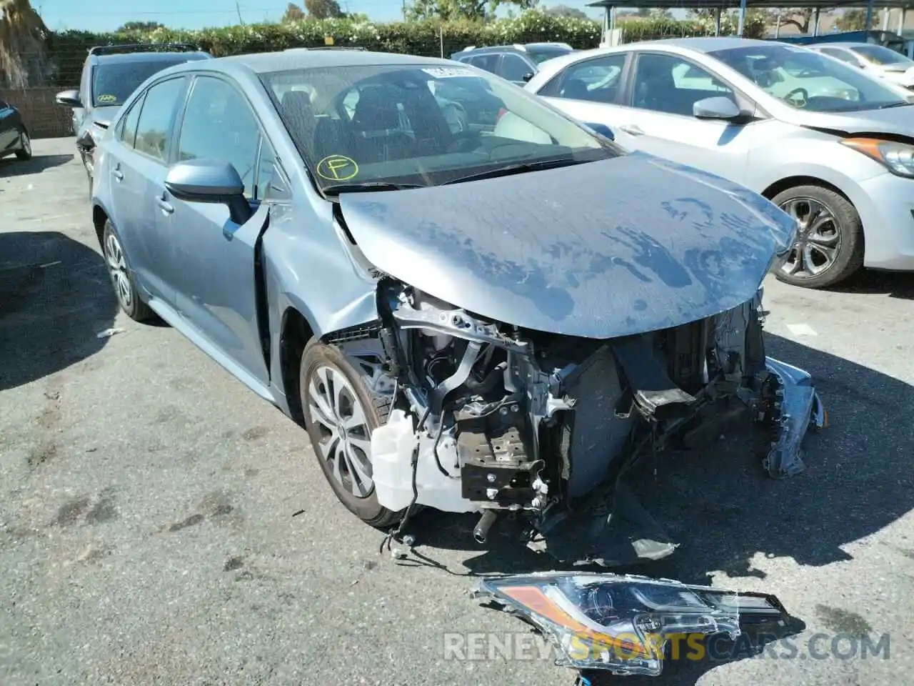 1 Photograph of a damaged car JTDEAMDE0NJ047790 TOYOTA COROLLA 2022