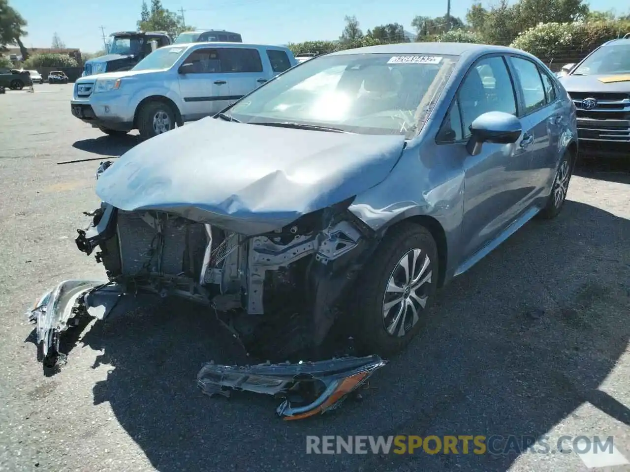 2 Photograph of a damaged car JTDEAMDE0NJ047790 TOYOTA COROLLA 2022