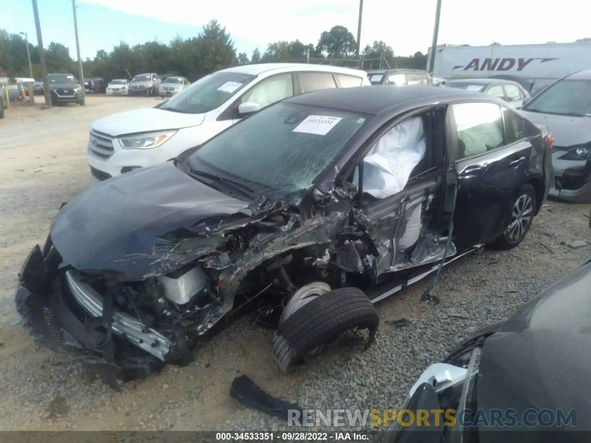 2 Photograph of a damaged car JTDEAMDE0NJ048664 TOYOTA COROLLA 2022