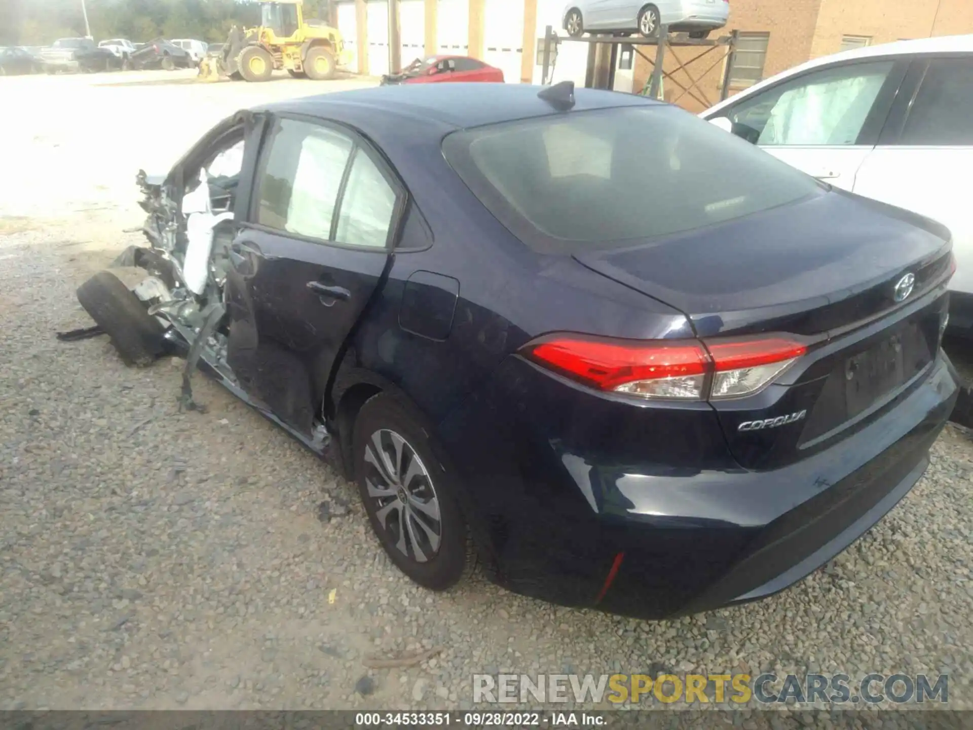 3 Photograph of a damaged car JTDEAMDE0NJ048664 TOYOTA COROLLA 2022