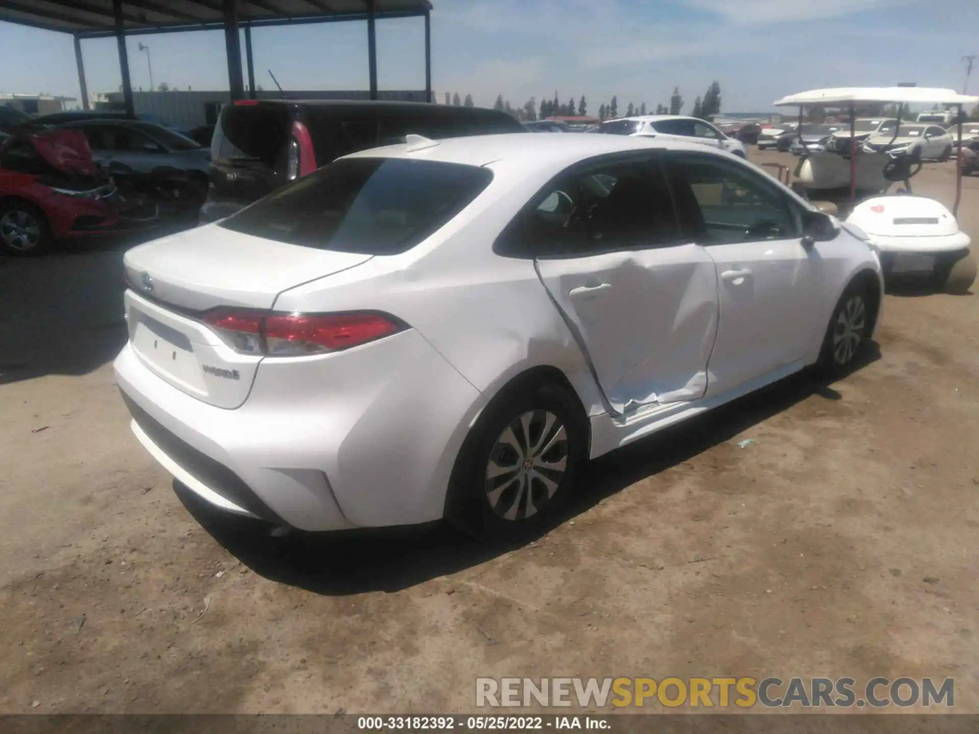 4 Photograph of a damaged car JTDEAMDE1N3001485 TOYOTA COROLLA 2022