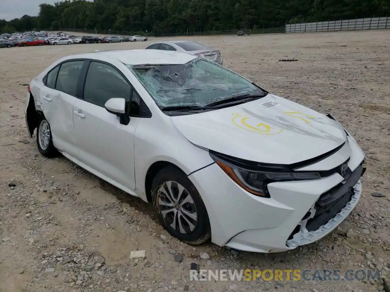 1 Photograph of a damaged car JTDEAMDE1N3010705 TOYOTA COROLLA 2022