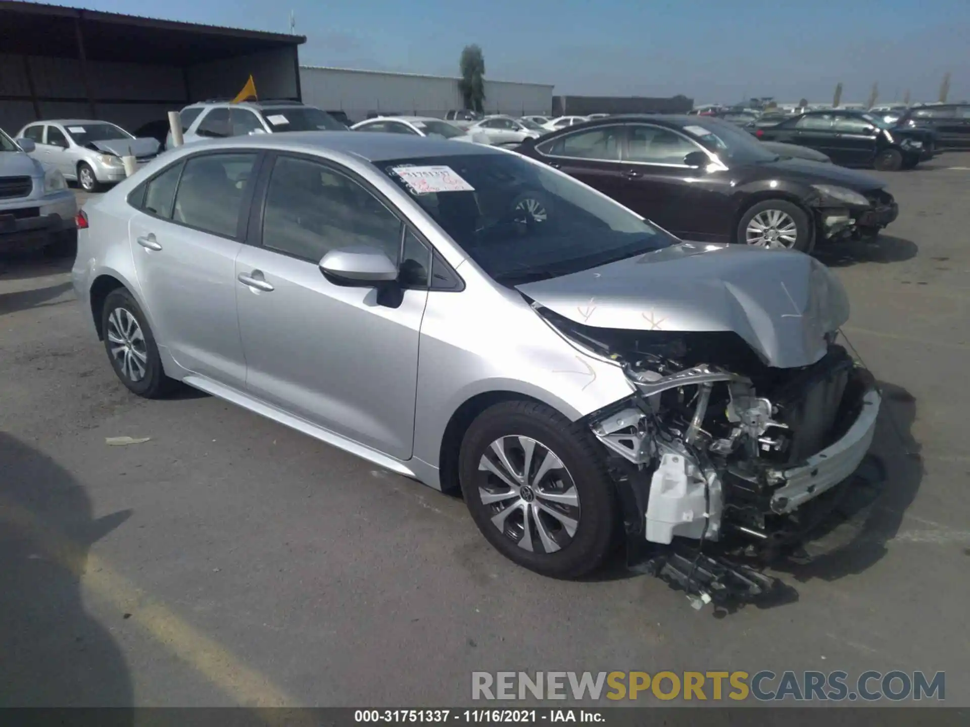 1 Photograph of a damaged car JTDEAMDE1NJ035874 TOYOTA COROLLA 2022