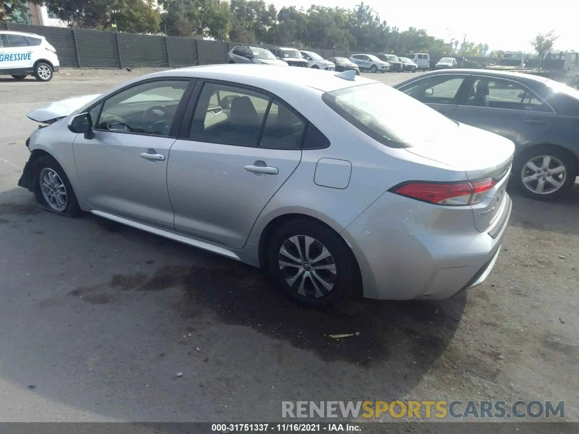 3 Photograph of a damaged car JTDEAMDE1NJ035874 TOYOTA COROLLA 2022