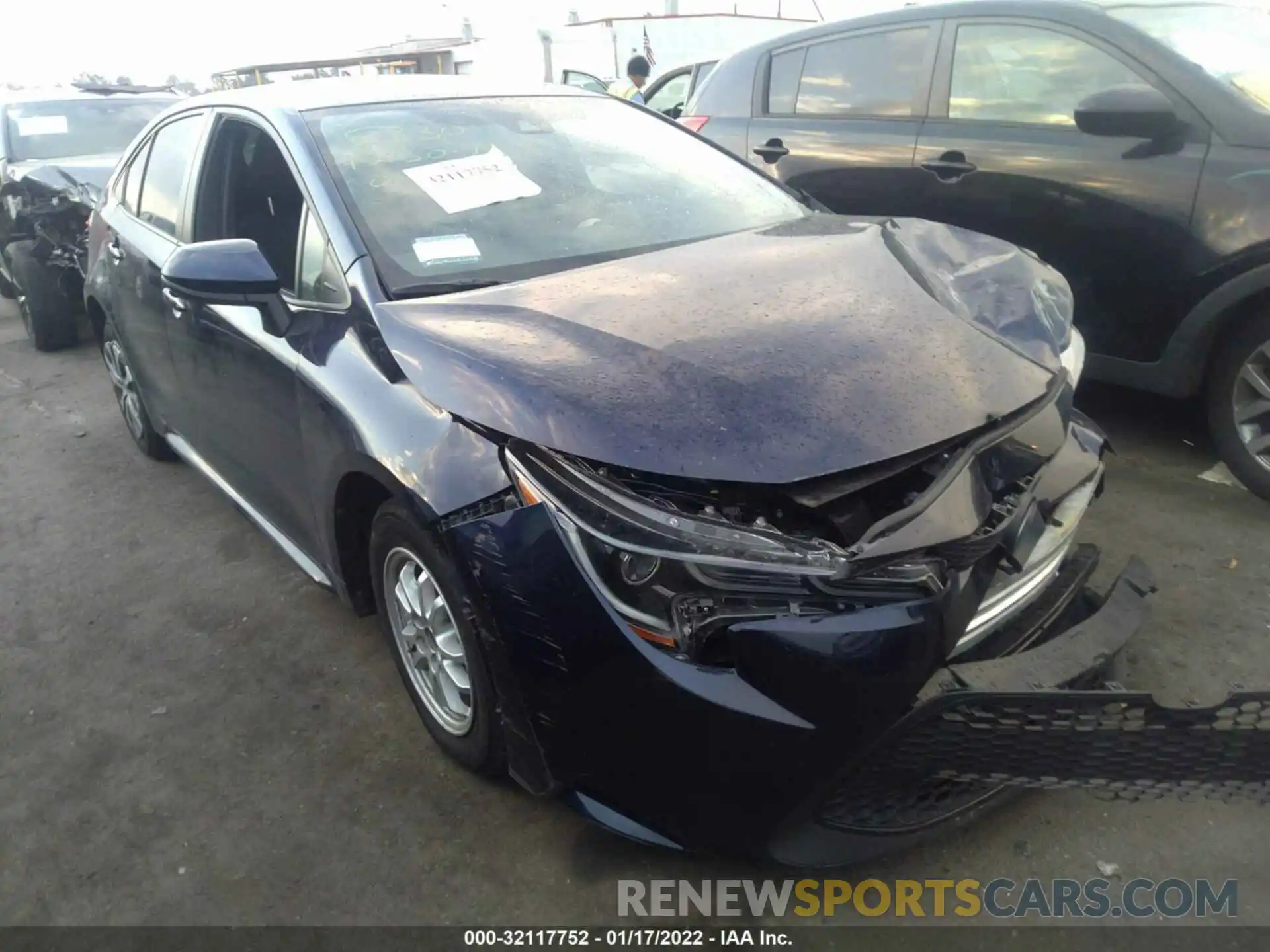 1 Photograph of a damaged car JTDEAMDE1NJ036734 TOYOTA COROLLA 2022