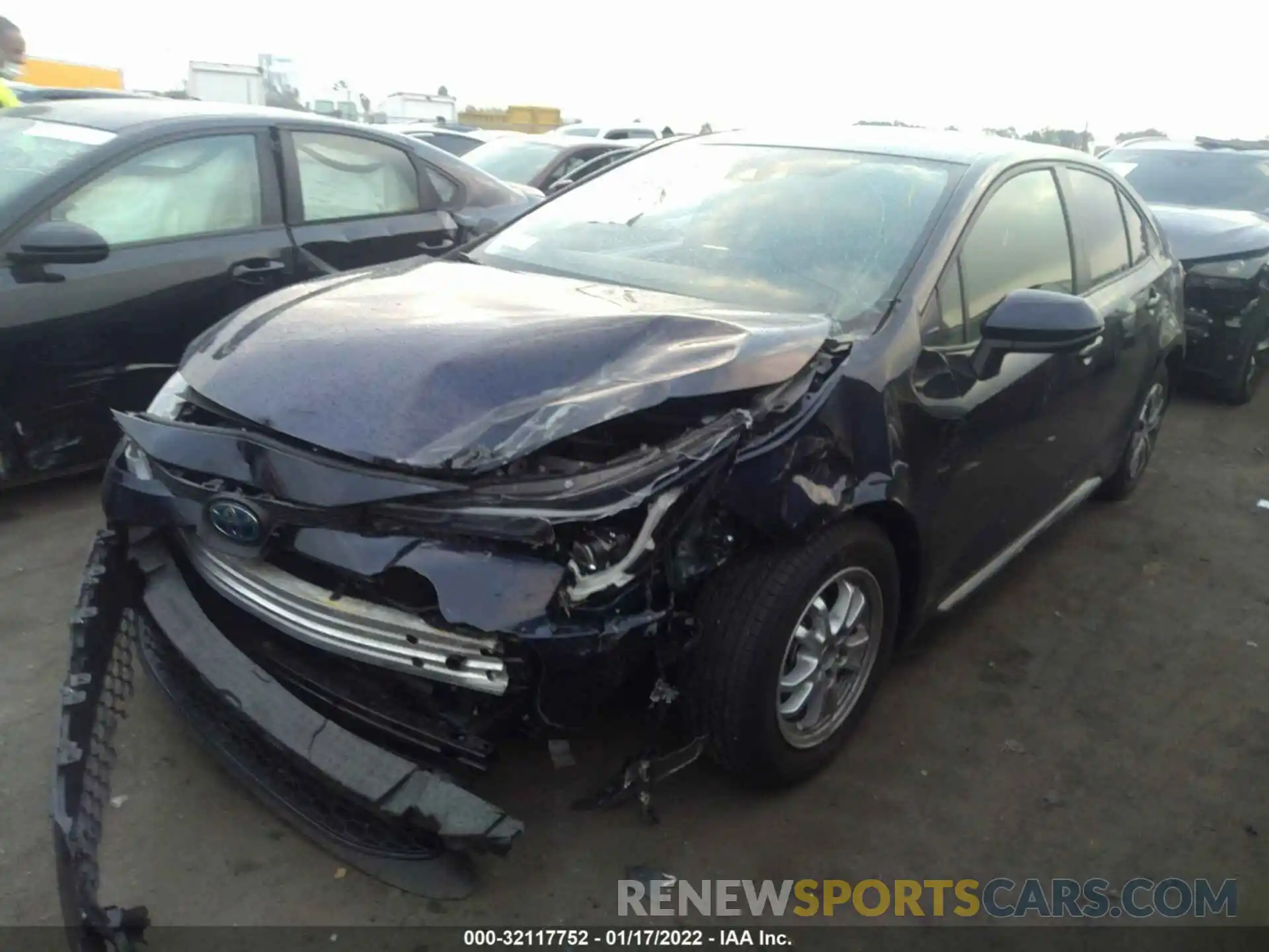 2 Photograph of a damaged car JTDEAMDE1NJ036734 TOYOTA COROLLA 2022