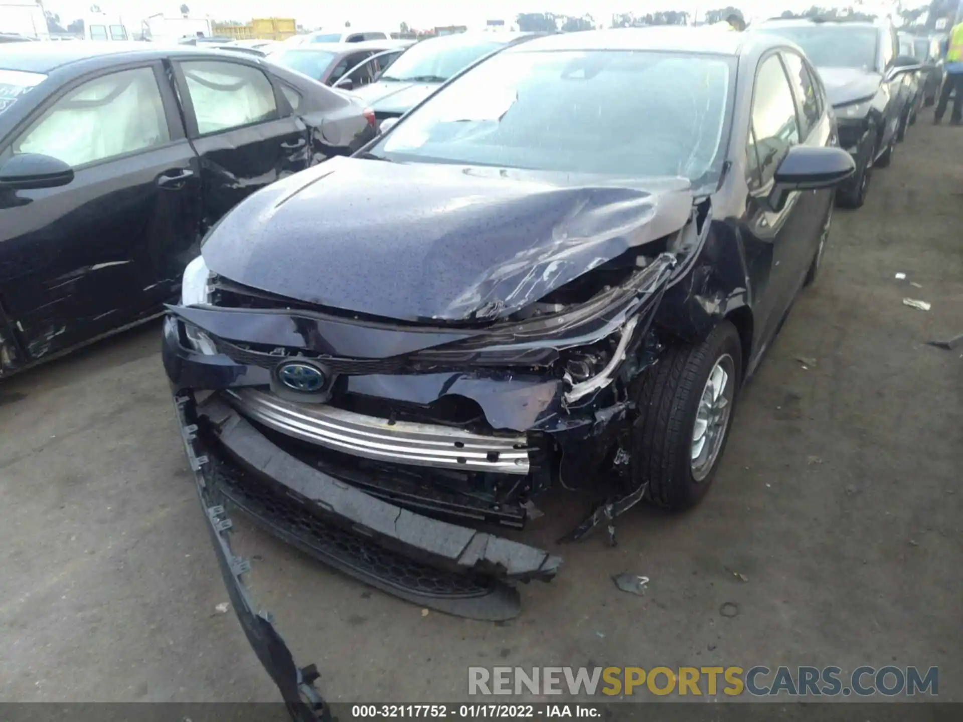 6 Photograph of a damaged car JTDEAMDE1NJ036734 TOYOTA COROLLA 2022