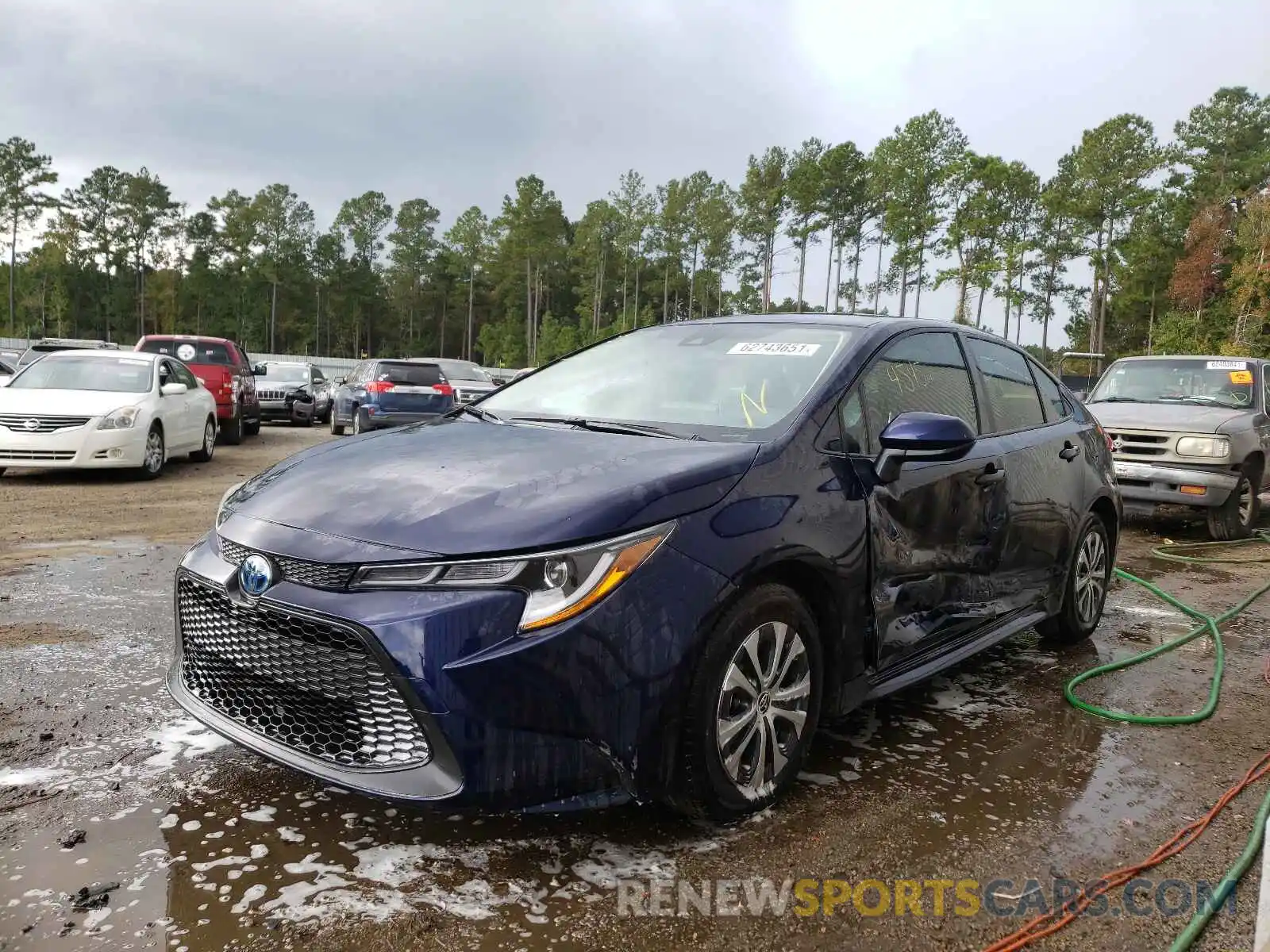 9 Photograph of a damaged car JTDEAMDE1NJ037415 TOYOTA COROLLA 2022