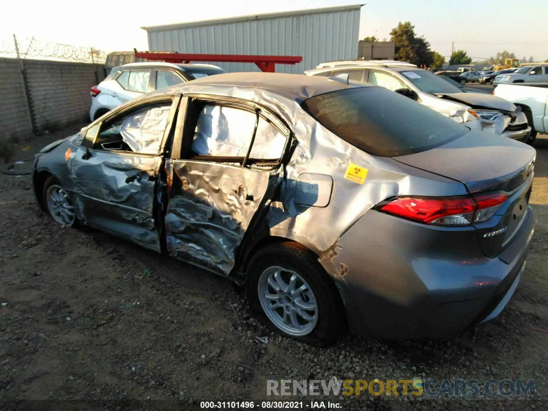 3 Photograph of a damaged car JTDEAMDE1NJ037690 TOYOTA COROLLA 2022