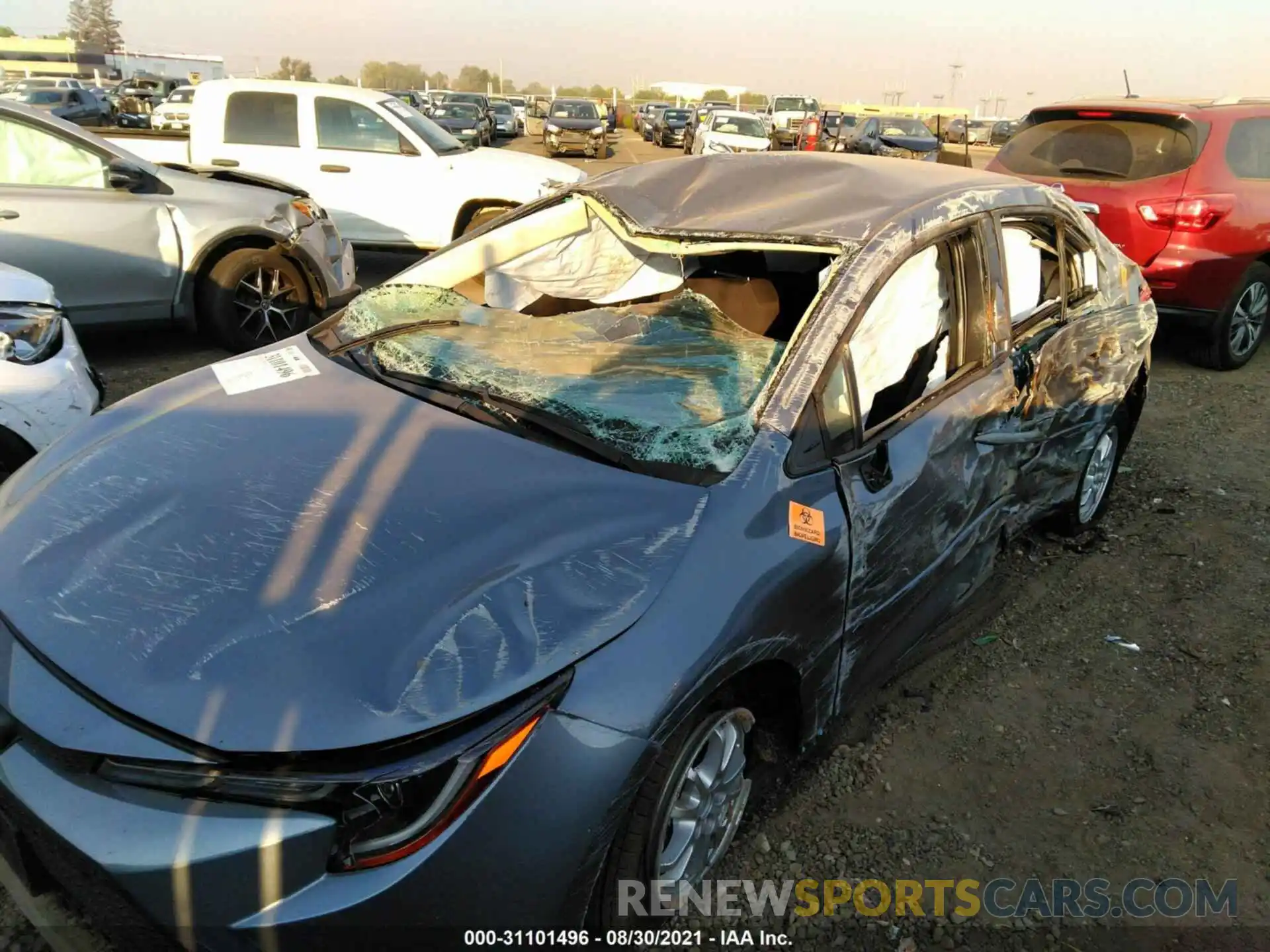 6 Photograph of a damaged car JTDEAMDE1NJ037690 TOYOTA COROLLA 2022