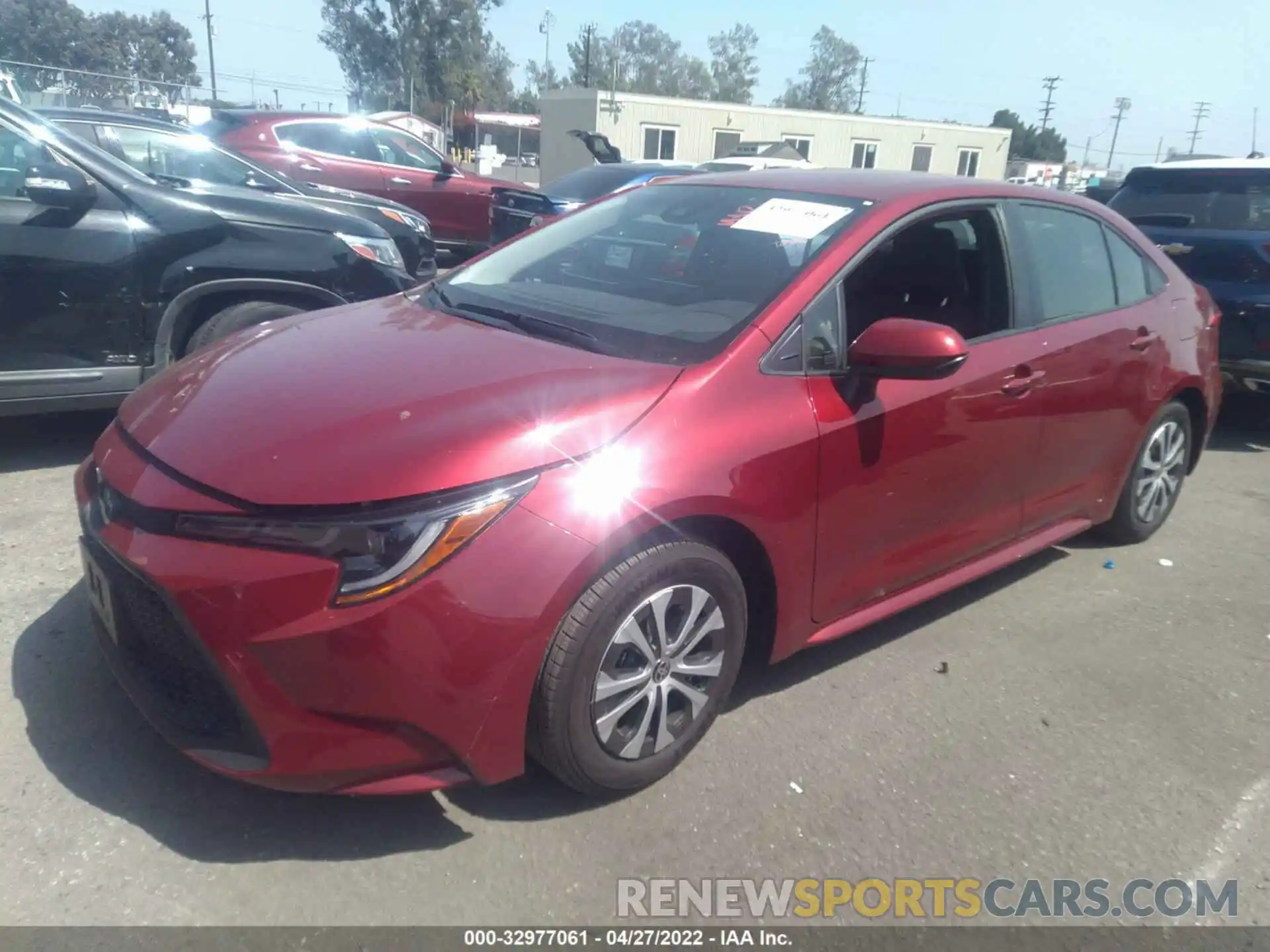 2 Photograph of a damaged car JTDEAMDE1NJ039388 TOYOTA COROLLA 2022