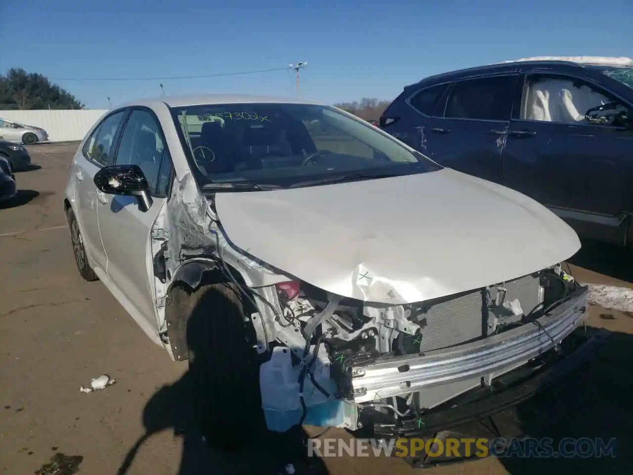 1 Photograph of a damaged car JTDEAMDE1NJ039701 TOYOTA COROLLA 2022