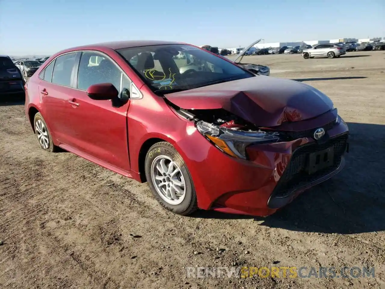 1 Photograph of a damaged car JTDEAMDE1NJ040184 TOYOTA COROLLA 2022