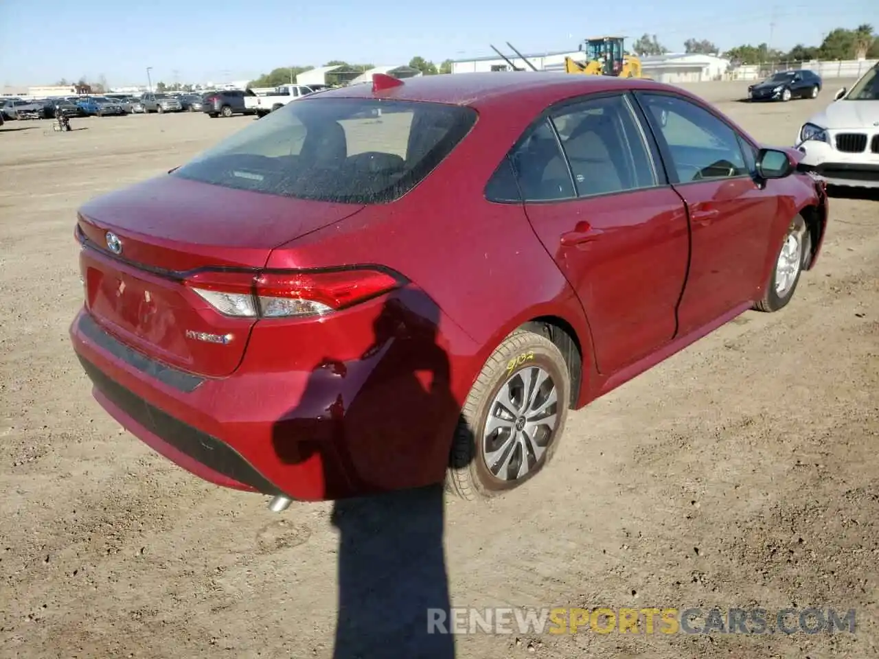 4 Photograph of a damaged car JTDEAMDE1NJ040184 TOYOTA COROLLA 2022