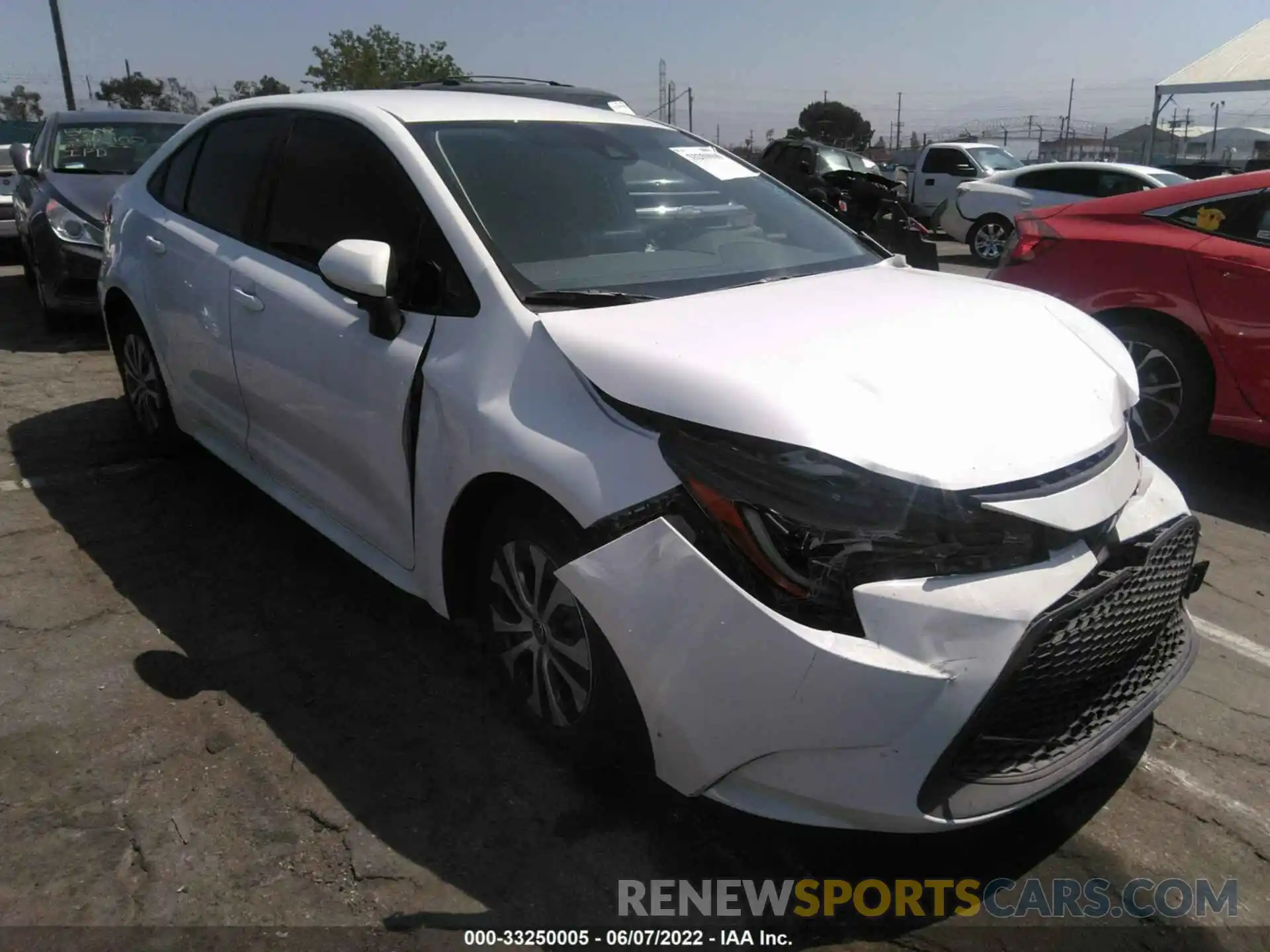 1 Photograph of a damaged car JTDEAMDE1NJ040850 TOYOTA COROLLA 2022