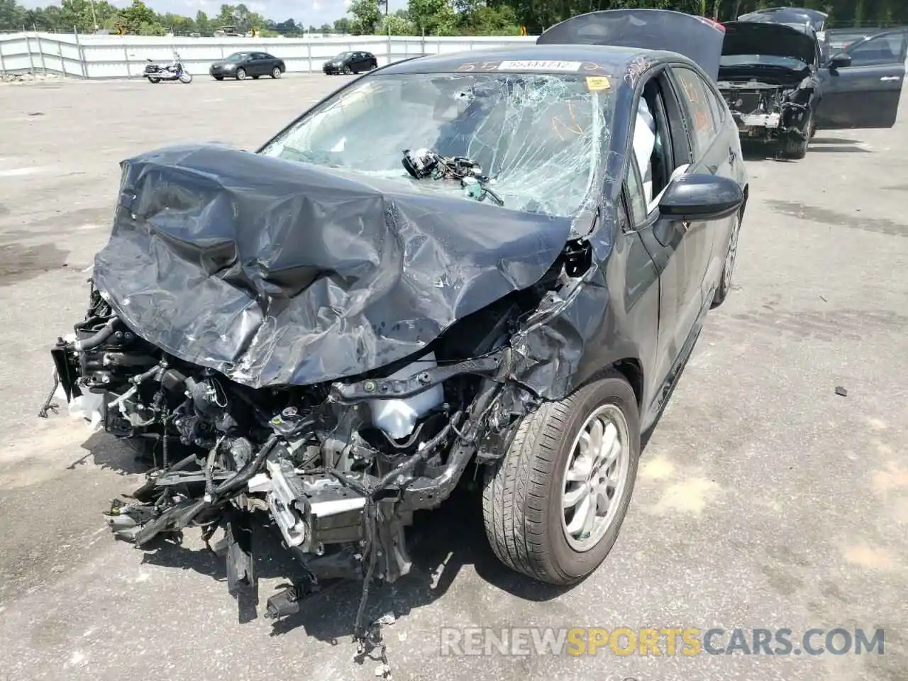 2 Photograph of a damaged car JTDEAMDE1NJ041075 TOYOTA COROLLA 2022