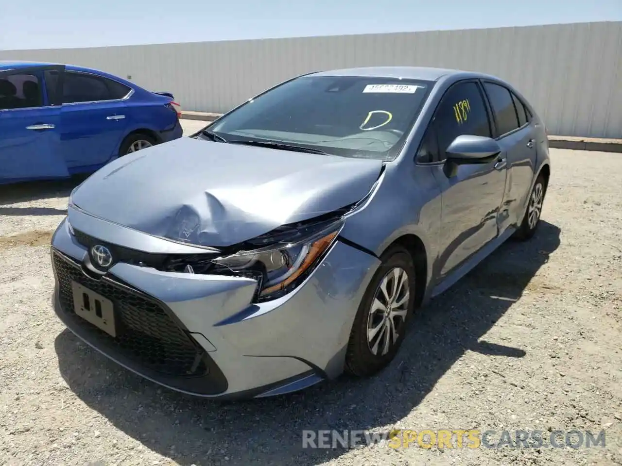 2 Photograph of a damaged car JTDEAMDE1NJ041609 TOYOTA COROLLA 2022