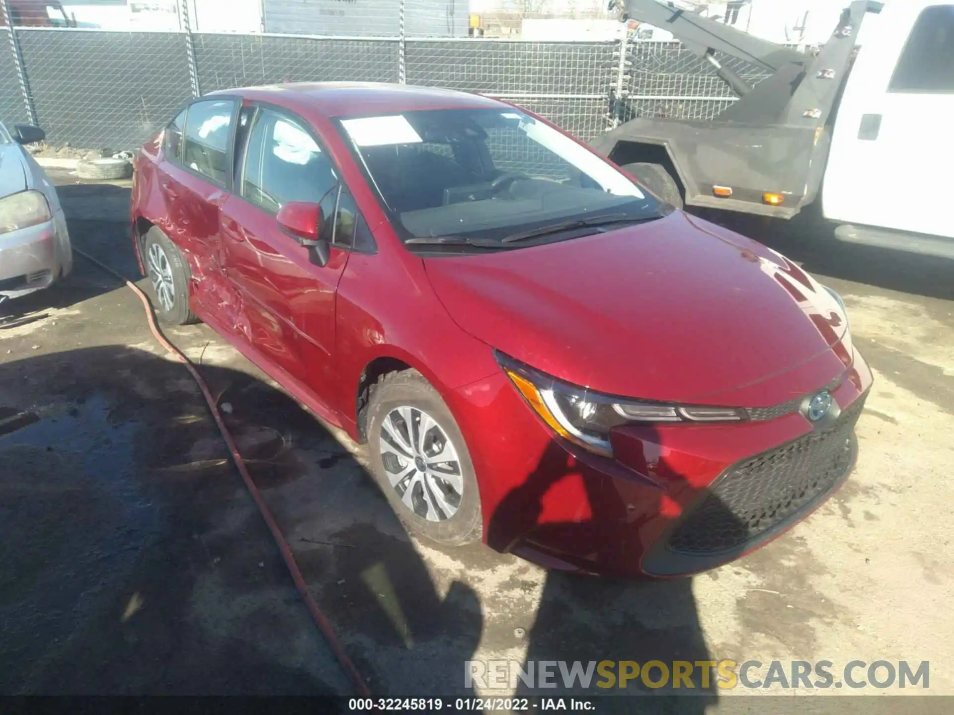 1 Photograph of a damaged car JTDEAMDE1NJ042470 TOYOTA COROLLA 2022