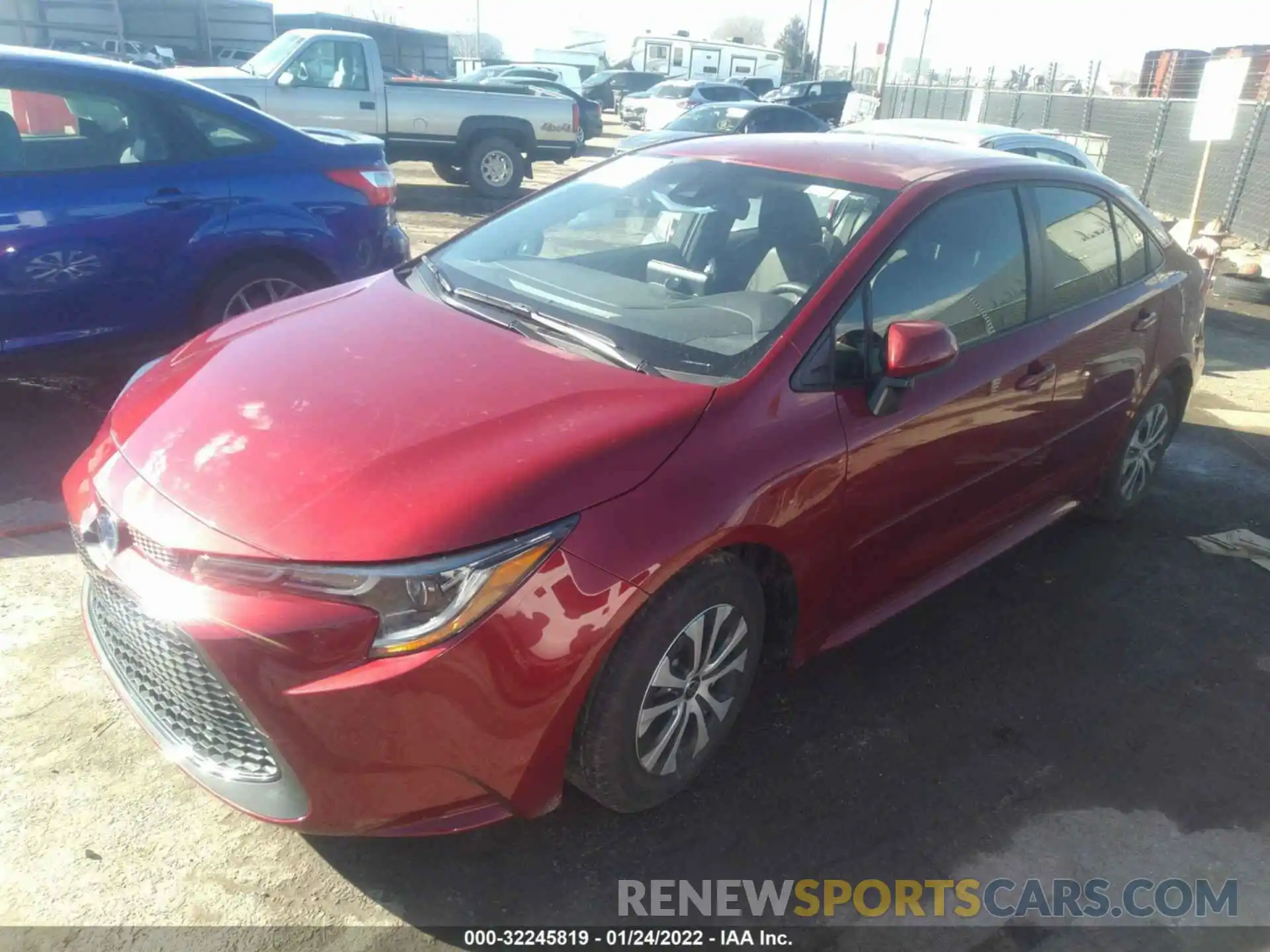 2 Photograph of a damaged car JTDEAMDE1NJ042470 TOYOTA COROLLA 2022