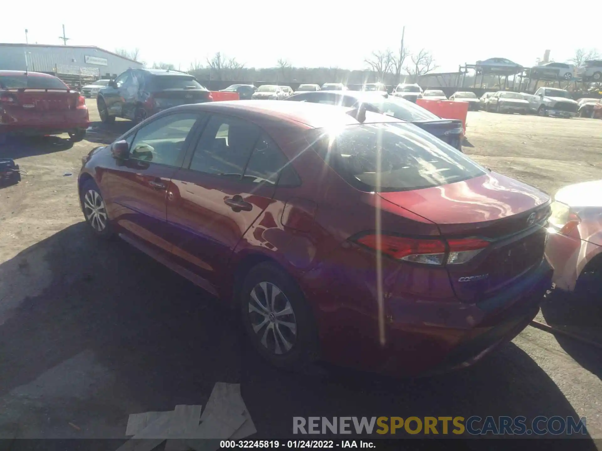 3 Photograph of a damaged car JTDEAMDE1NJ042470 TOYOTA COROLLA 2022