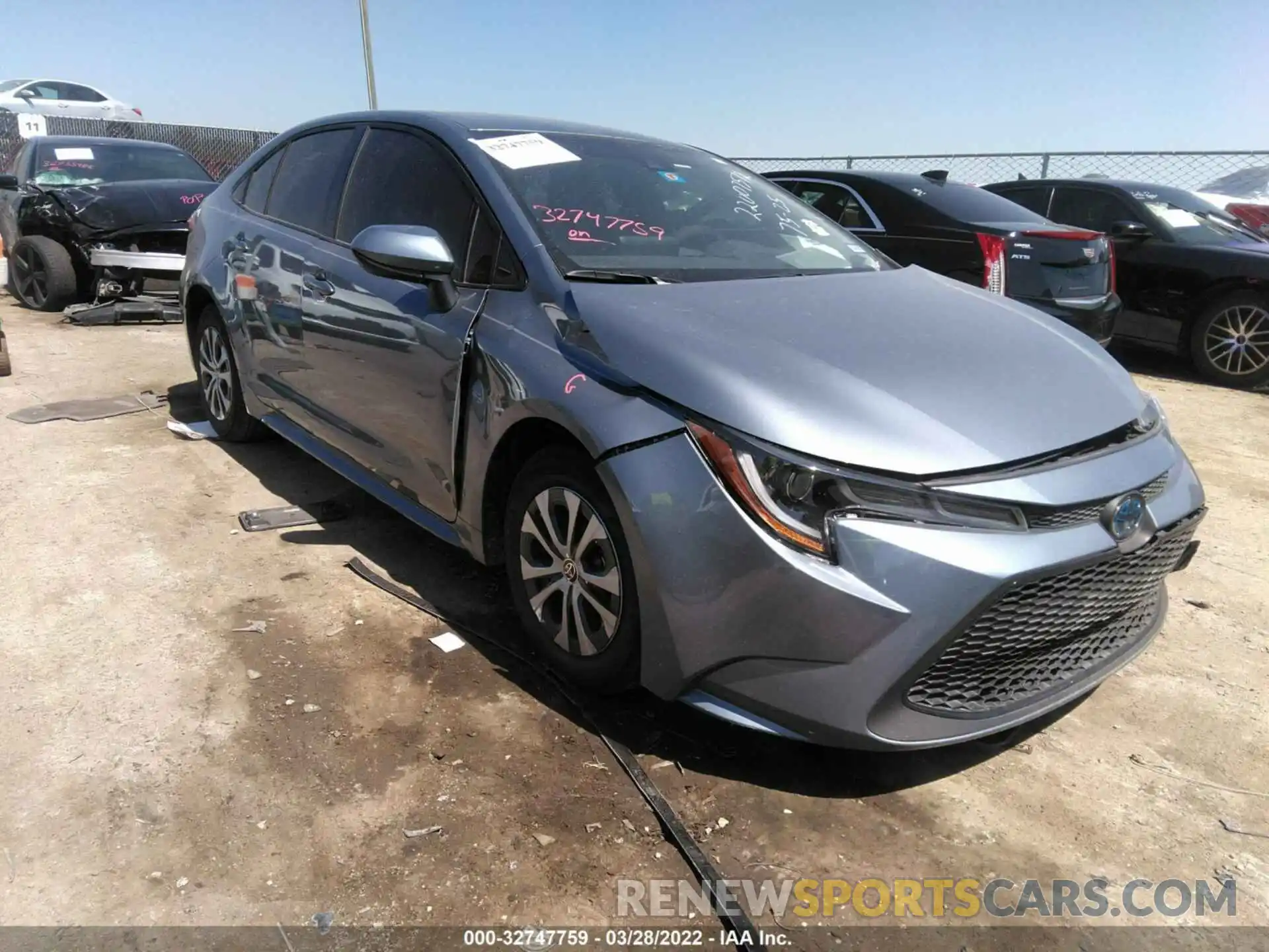 1 Photograph of a damaged car JTDEAMDE1NJ042999 TOYOTA COROLLA 2022