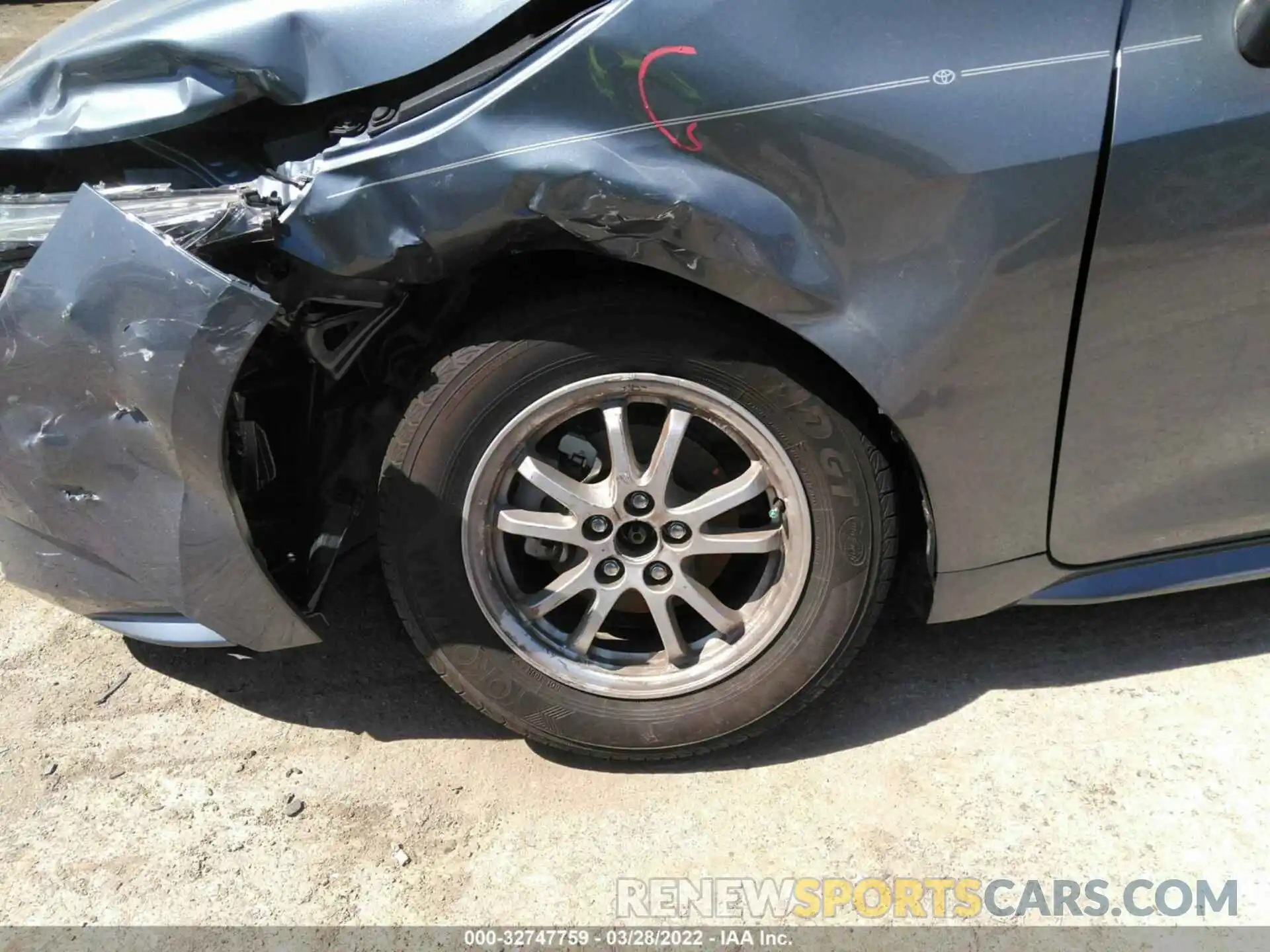 12 Photograph of a damaged car JTDEAMDE1NJ042999 TOYOTA COROLLA 2022