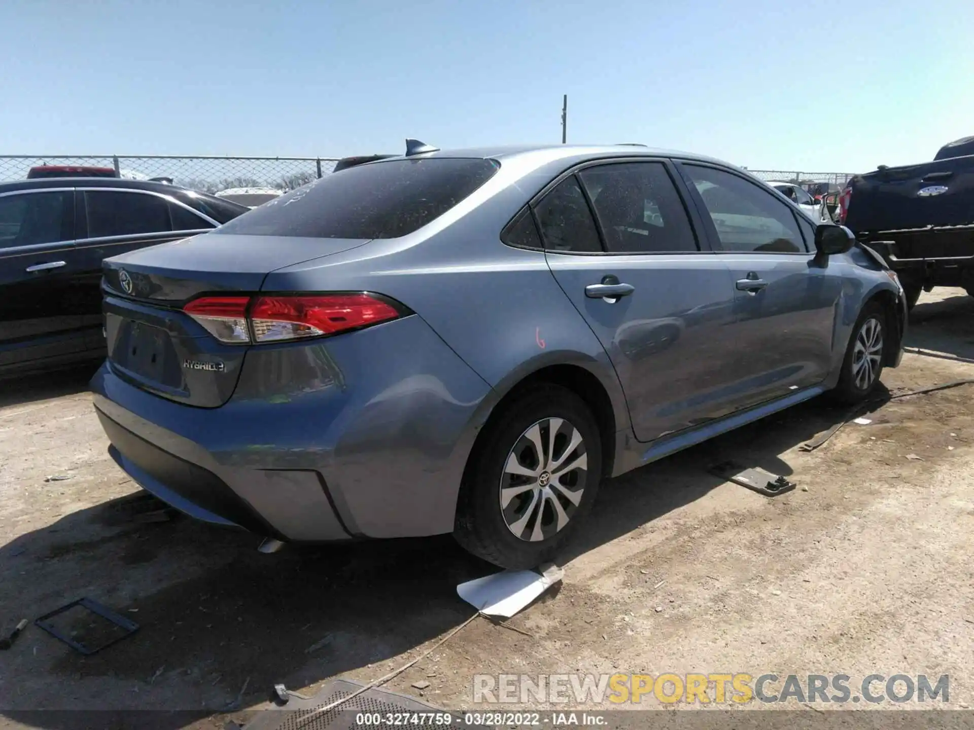 4 Photograph of a damaged car JTDEAMDE1NJ042999 TOYOTA COROLLA 2022