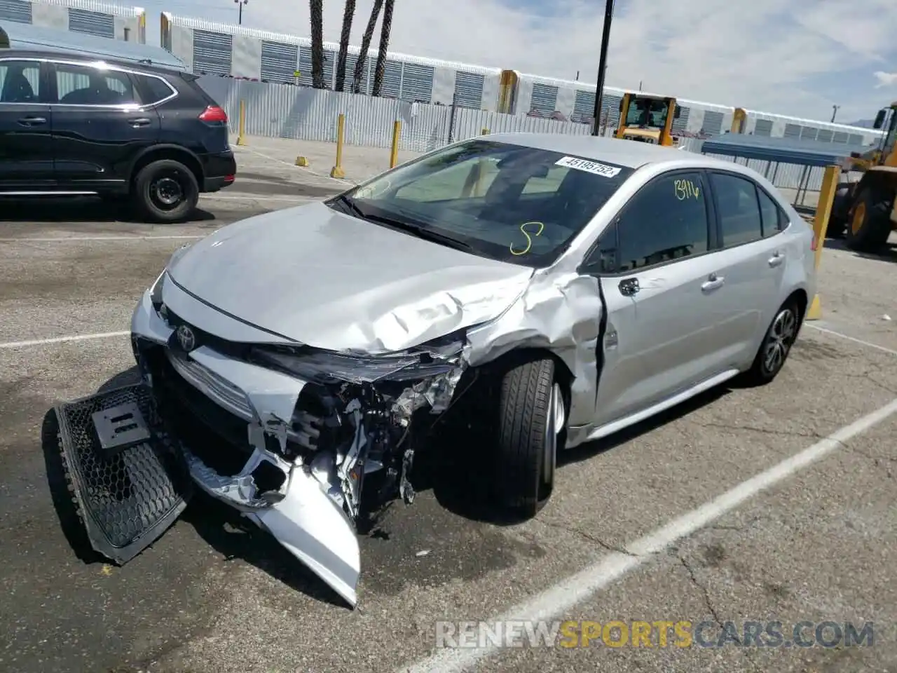 2 Photograph of a damaged car JTDEAMDE1NJ043165 TOYOTA COROLLA 2022